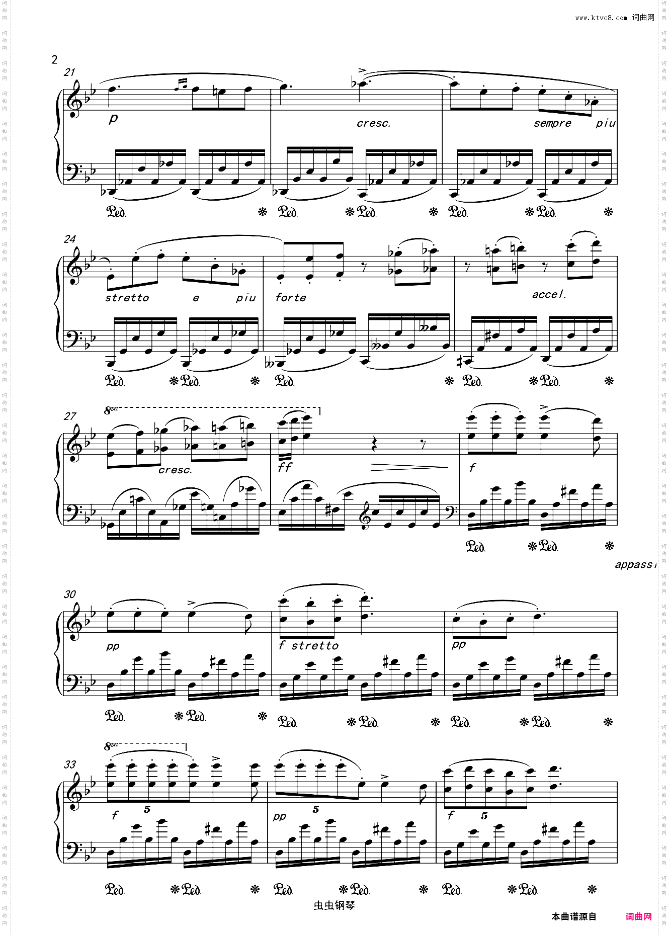 肖邦练习曲 Op·10 No·9 冲动练习曲_g小调完美转调版