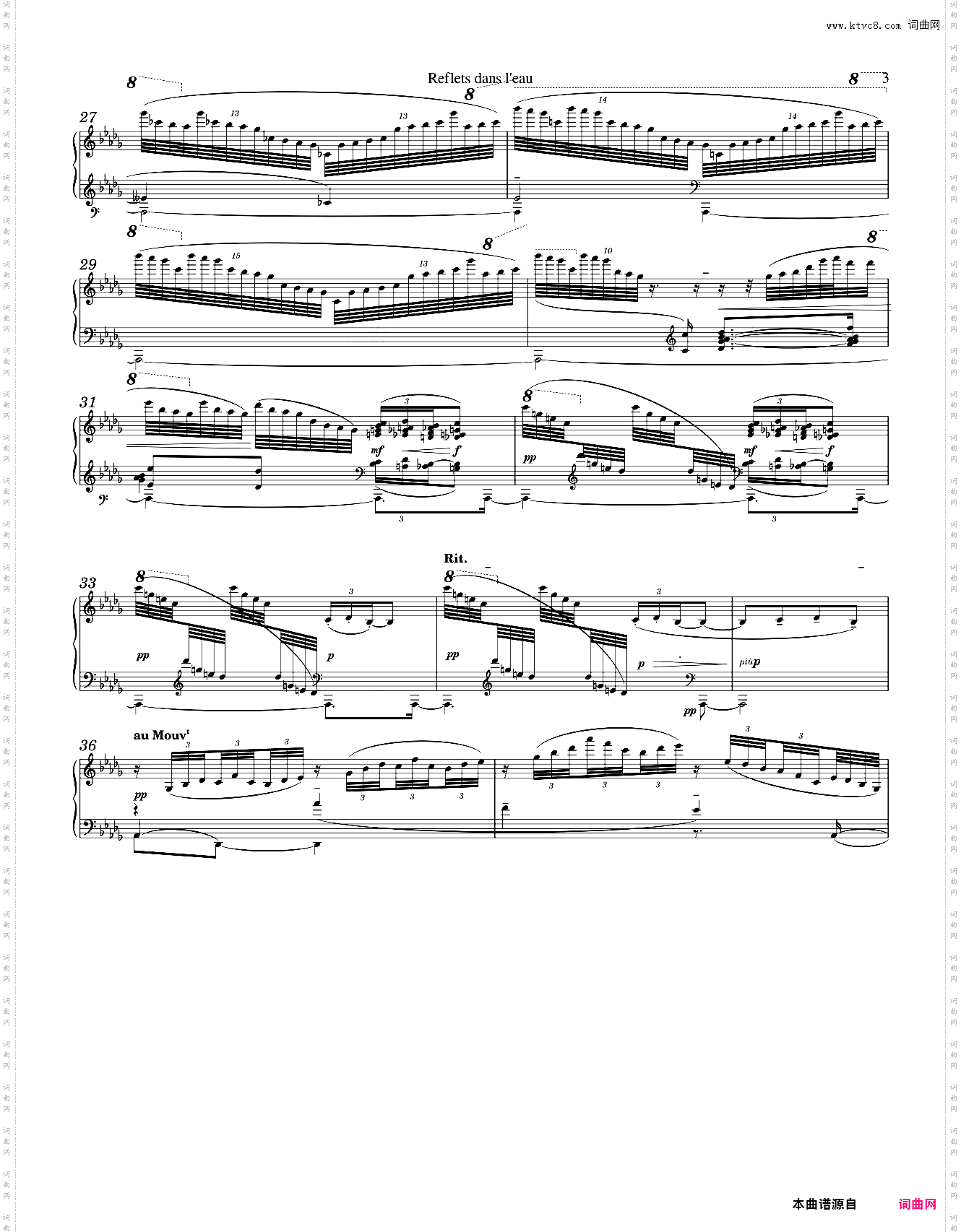 Debussy - Images: Reflets dans leau