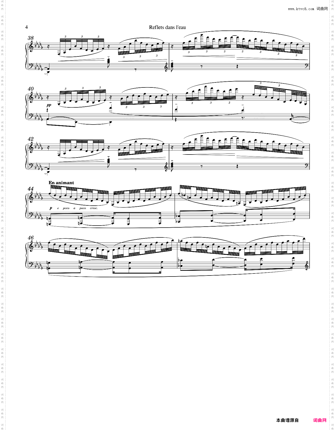 Debussy - Images: Reflets dans leau