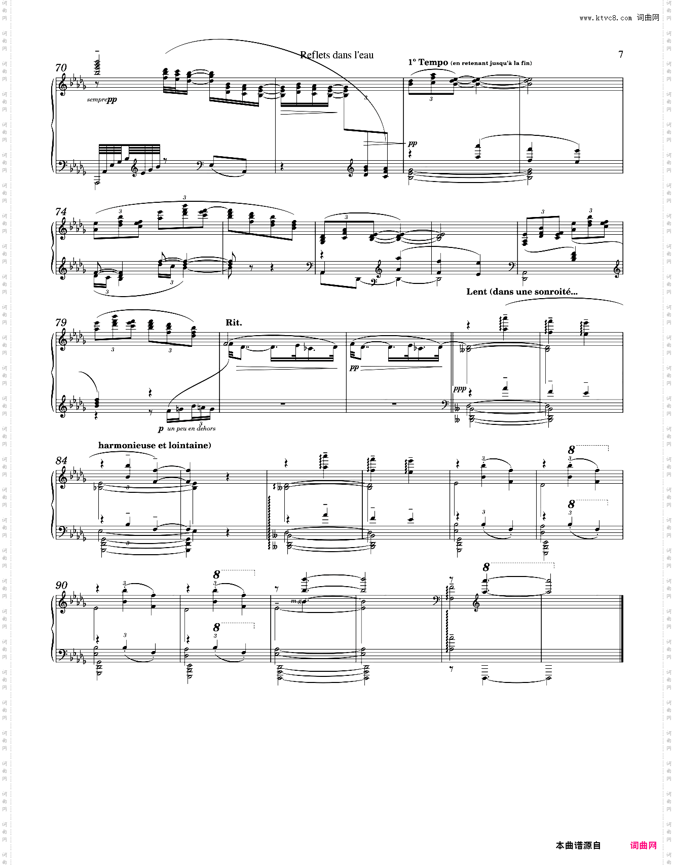 Debussy - Images: Reflets dans leau