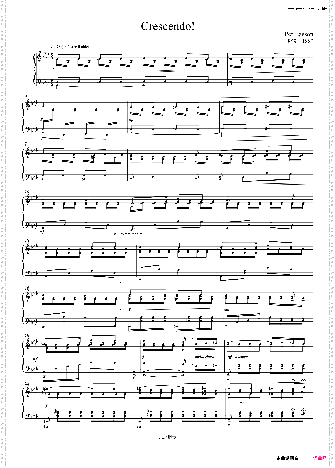 Per Lasson Crescendo! Piano solo
