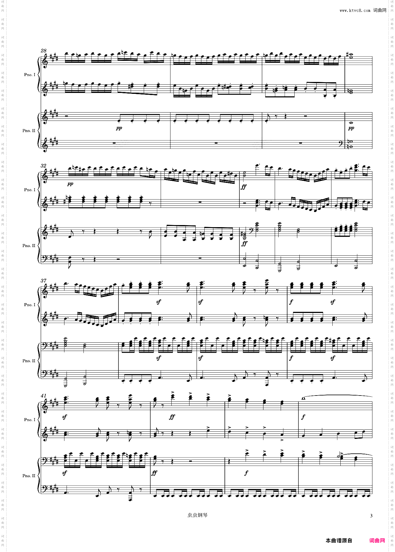 Mendelssohn Overture from A Midsummer's Night Dream Incidental Music, Op· 61, Arr· for 2 pianos