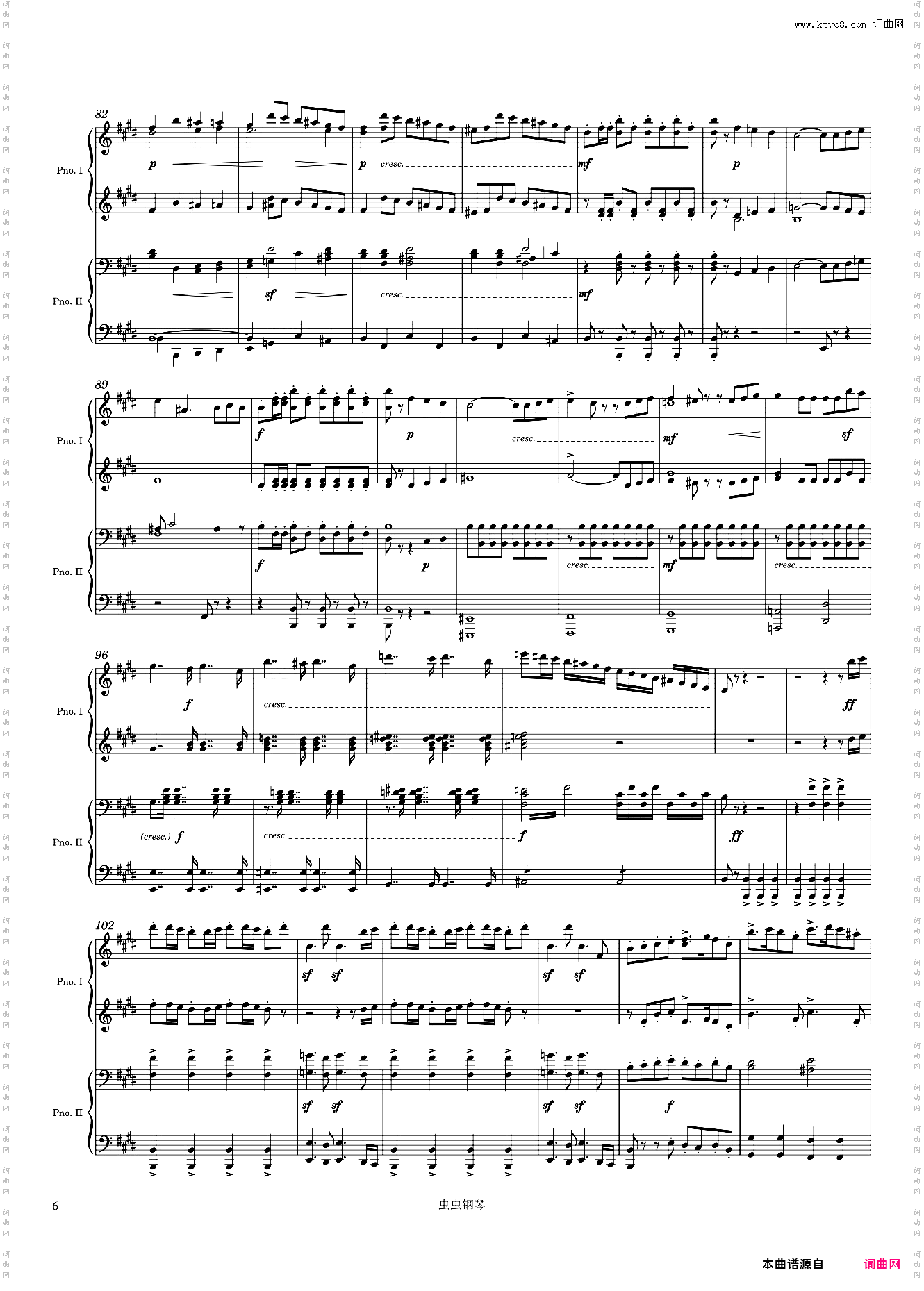 Mendelssohn Overture from A Midsummer's Night Dream Incidental Music, Op· 61, Arr· for 2 pianos