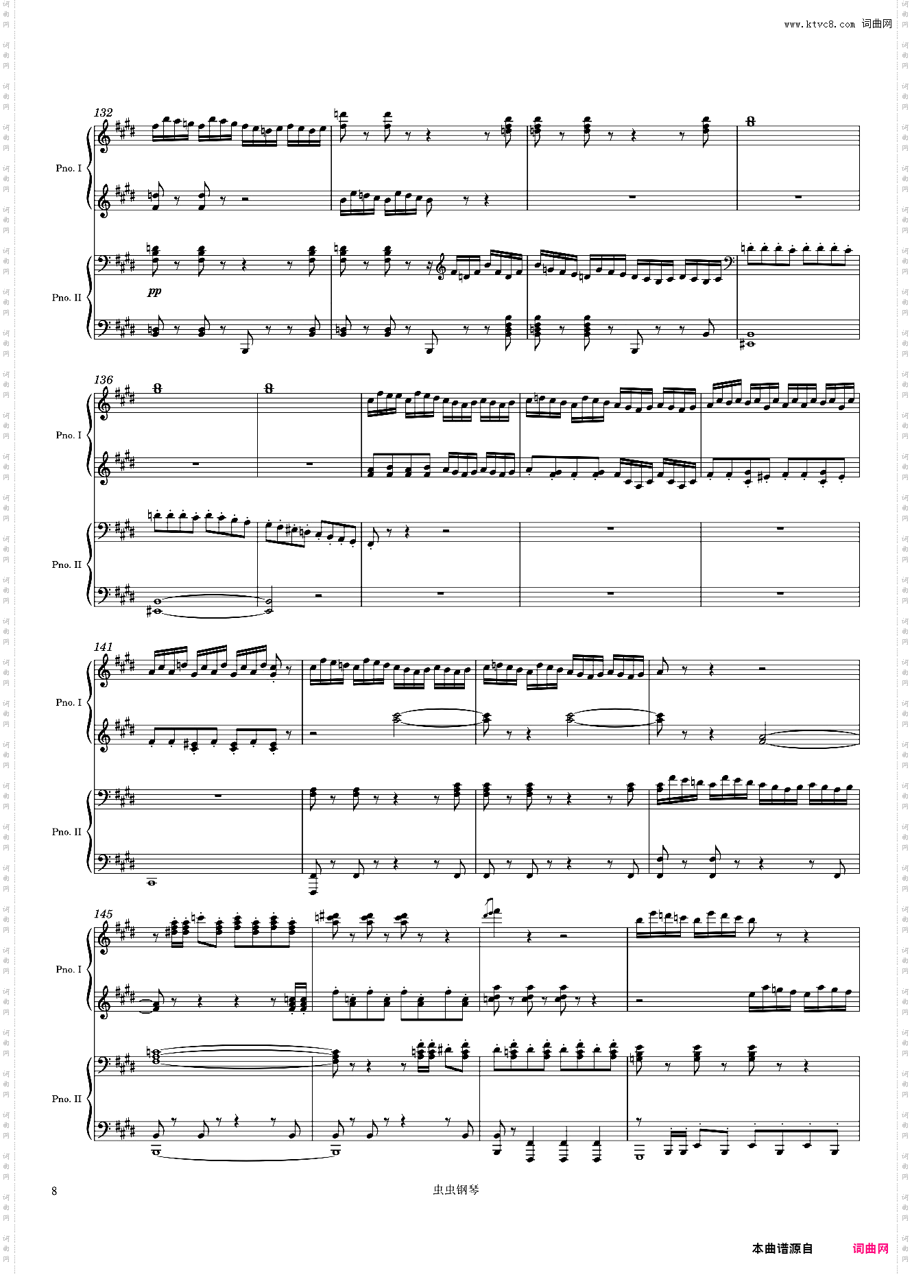 Mendelssohn Overture from A Midsummer's Night Dream Incidental Music, Op· 61, Arr· for 2 pianos