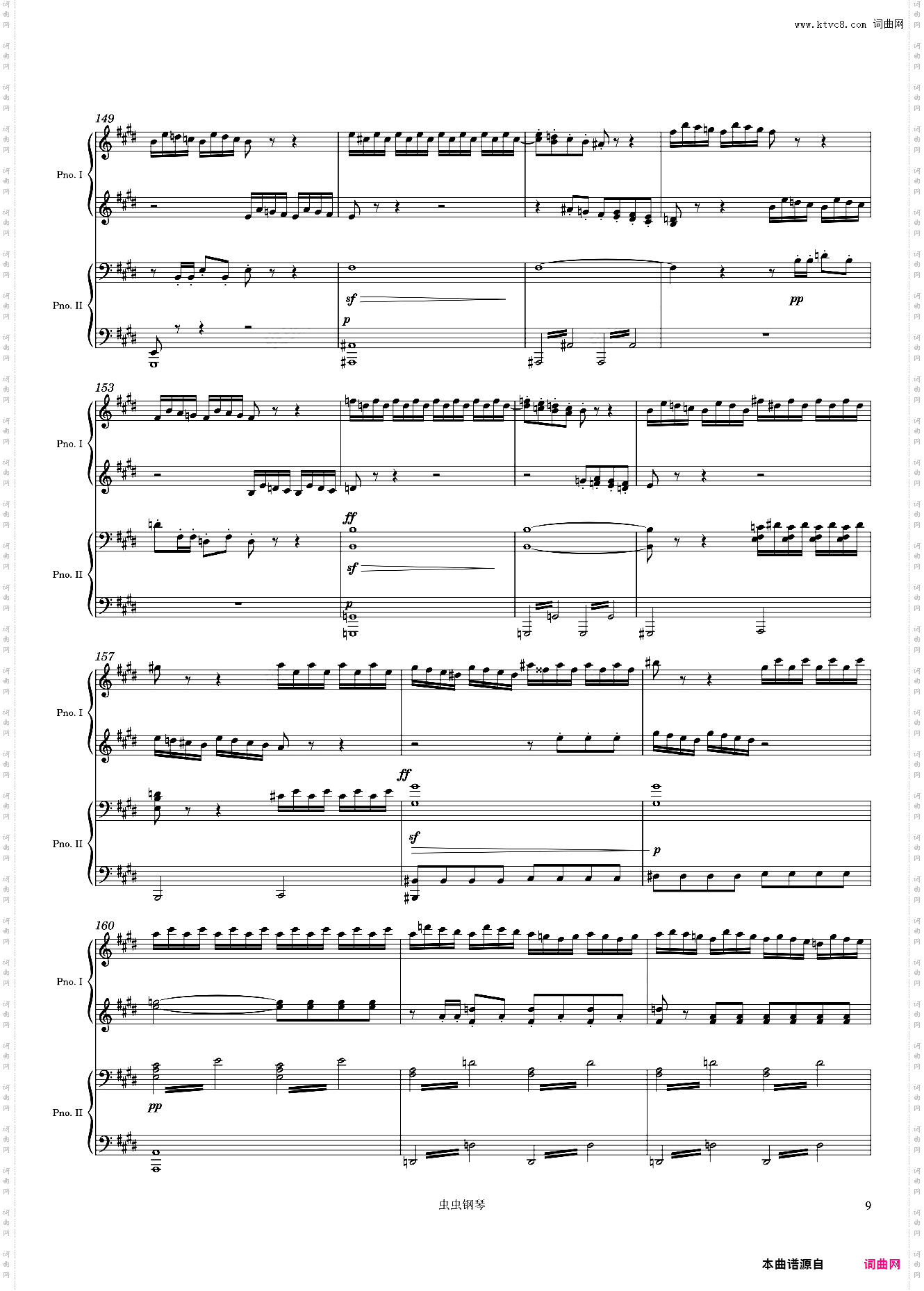 Mendelssohn Overture from A Midsummer's Night Dream Incidental Music, Op· 61, Arr· for 2 pianos
