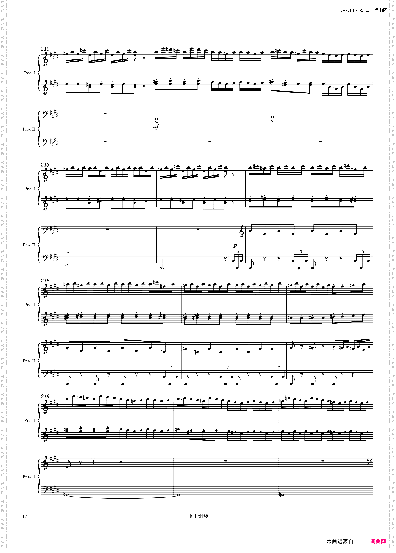 Mendelssohn Overture from A Midsummer's Night Dream Incidental Music, Op· 61, Arr· for 2 pianos