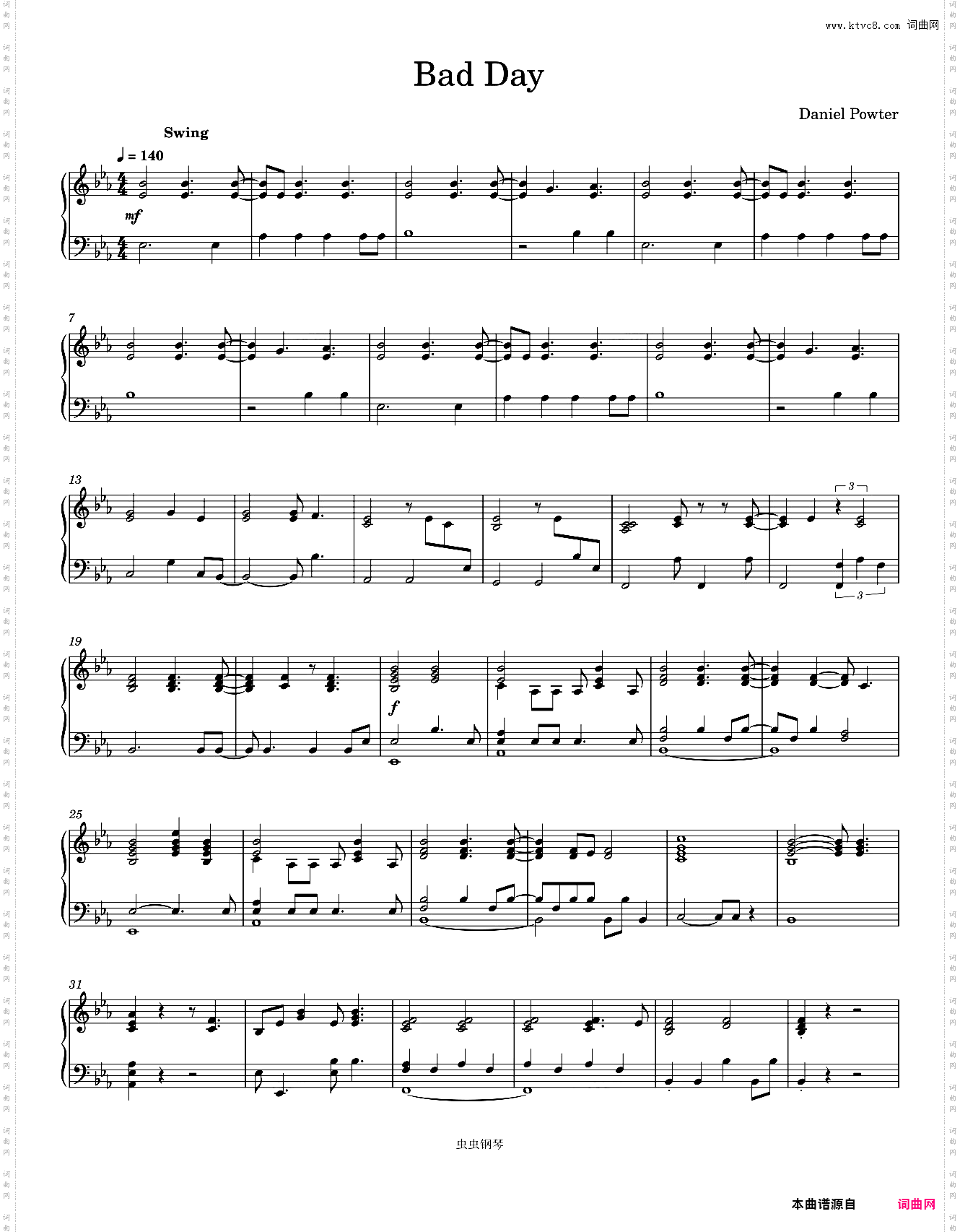 Bad Day-Daniel Powter