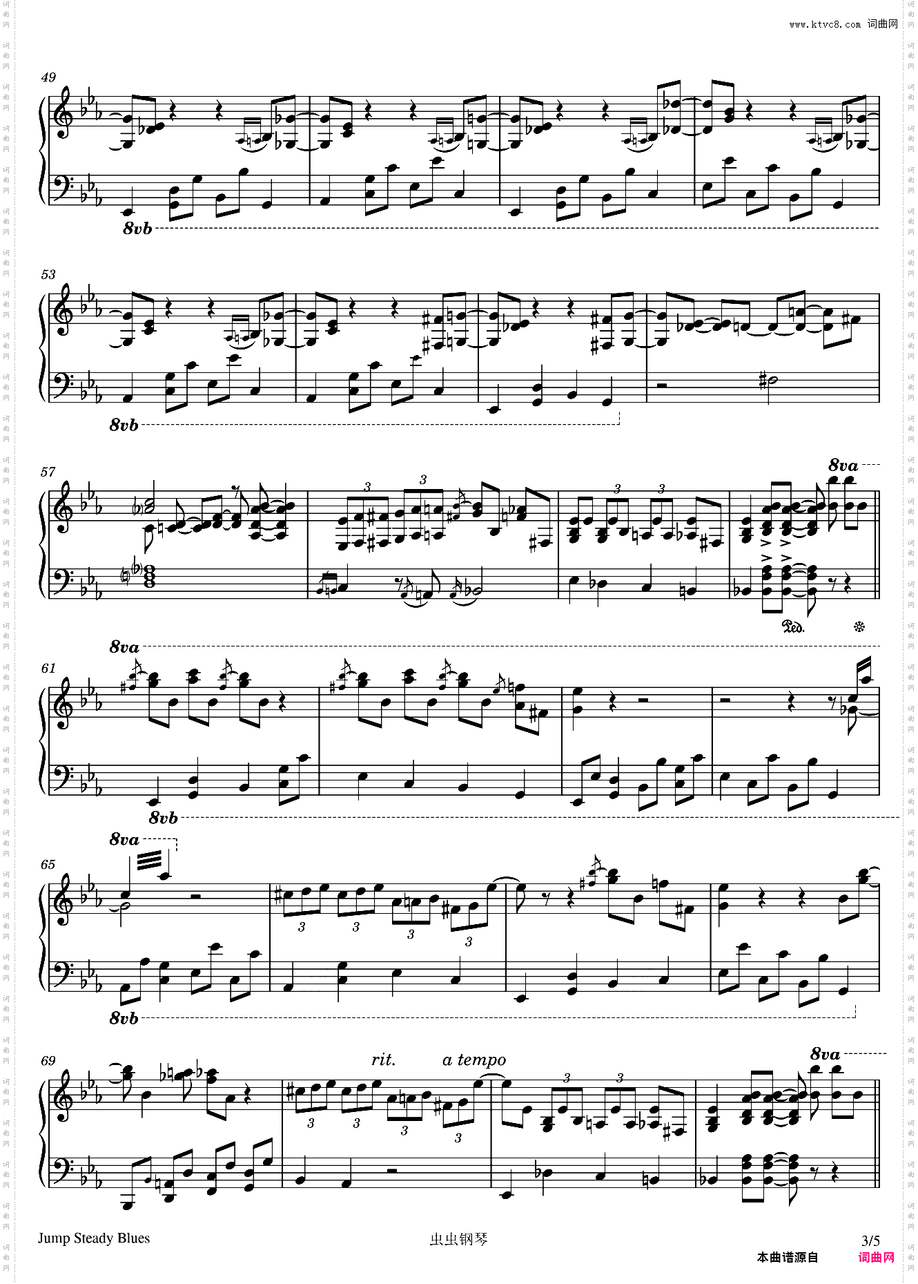 Jump Steady Blues - Pinetop Smith - Take B