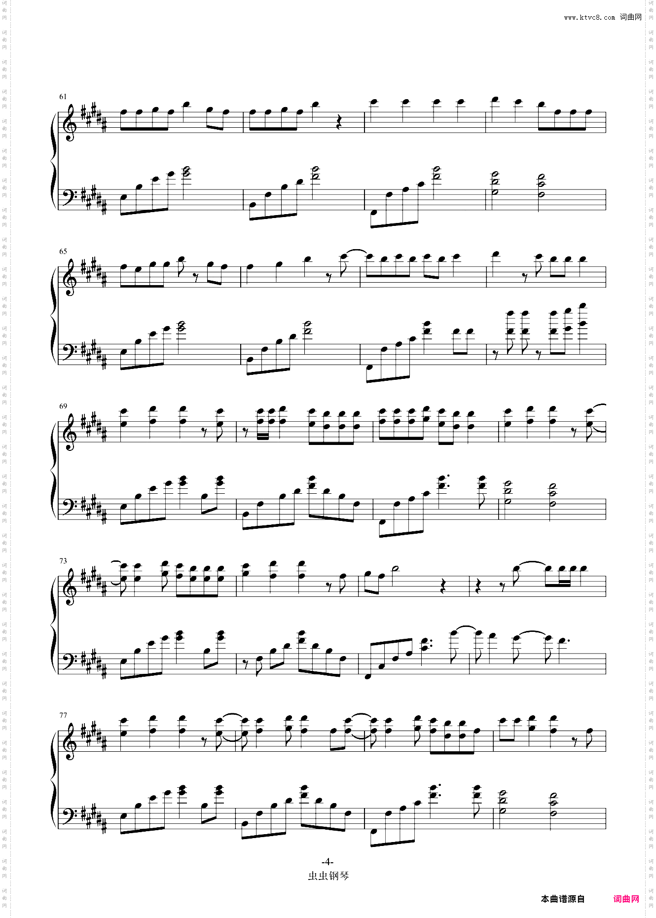 Play It Again-五线谱-简谱-钢琴谱-Luke Bryan