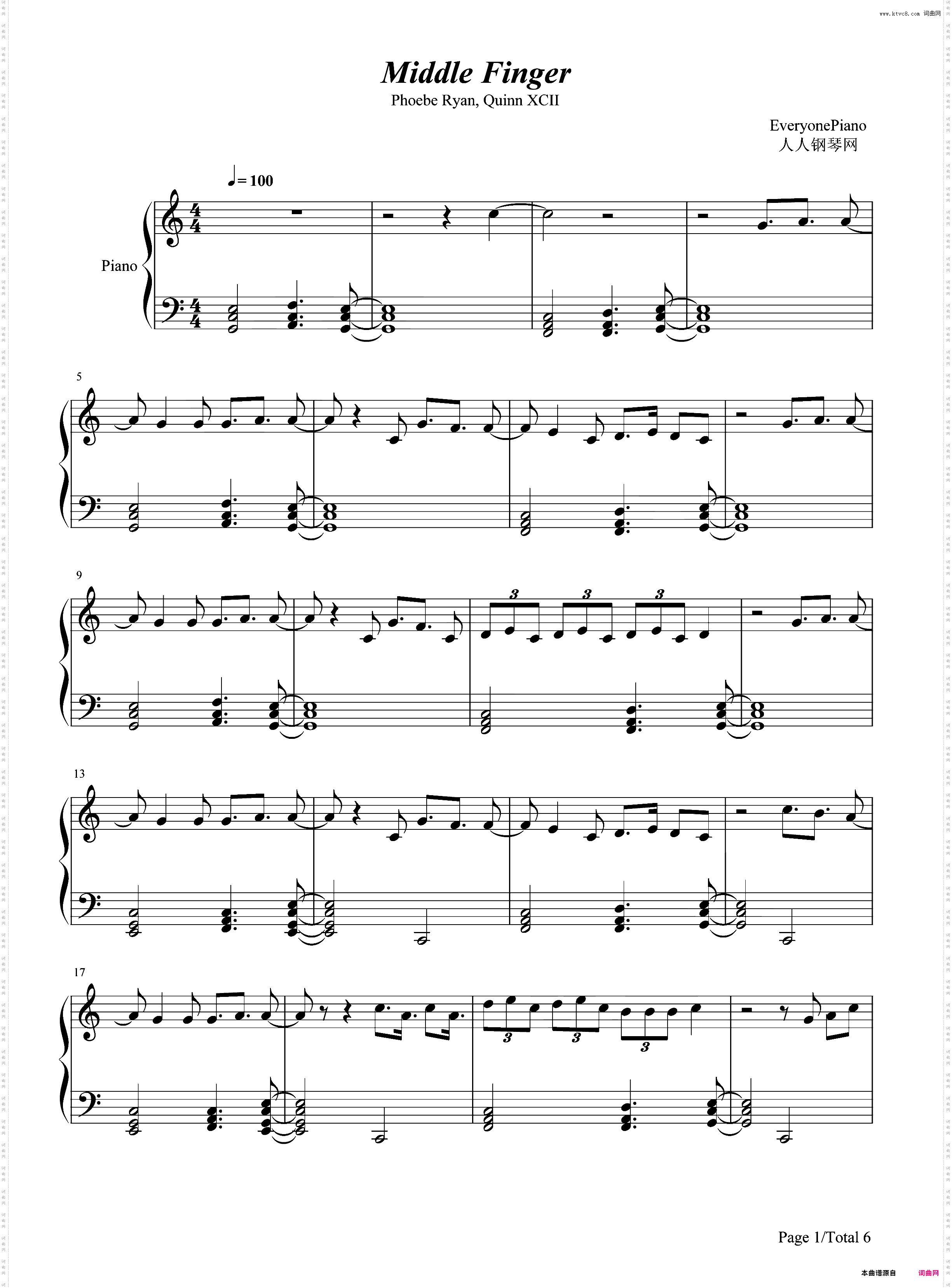 Middle Finger-Phoebe Ryan ft Quinn XCII