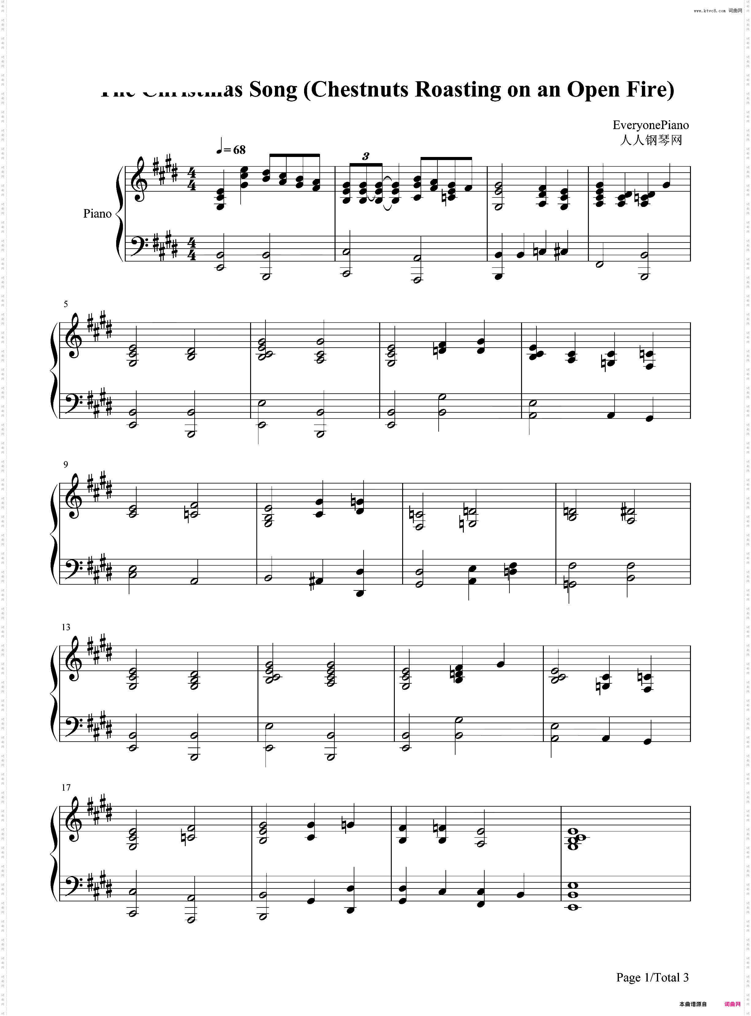 The Christmas Song-Chestnuts Roasting on an Open Fire