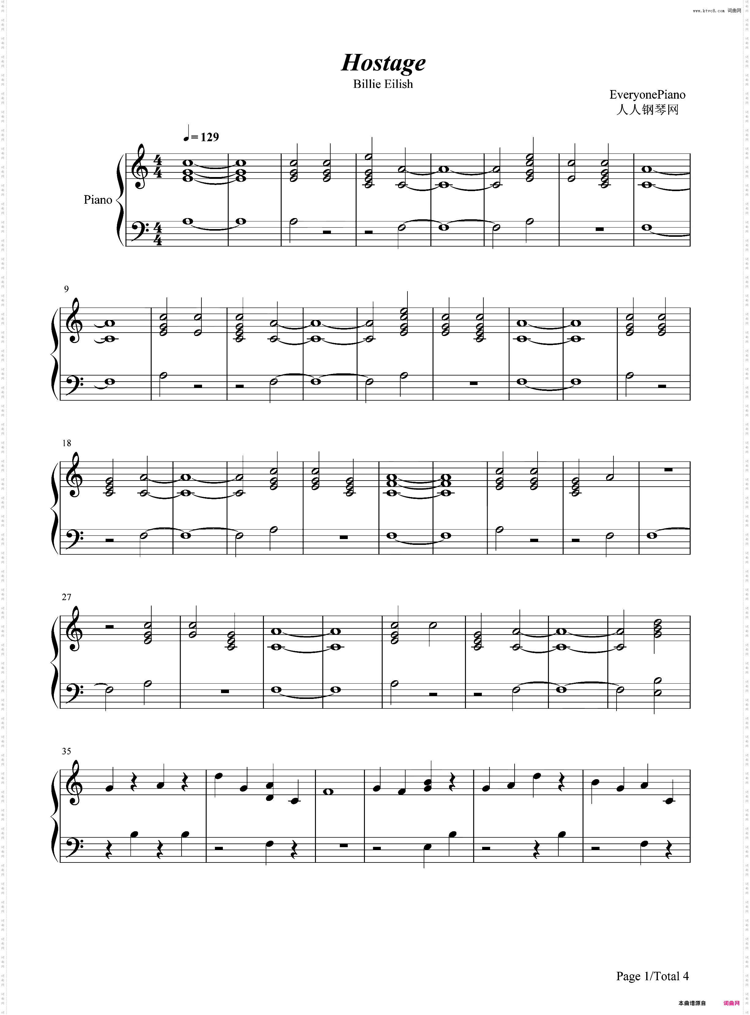 Hostage-Billie Eilish