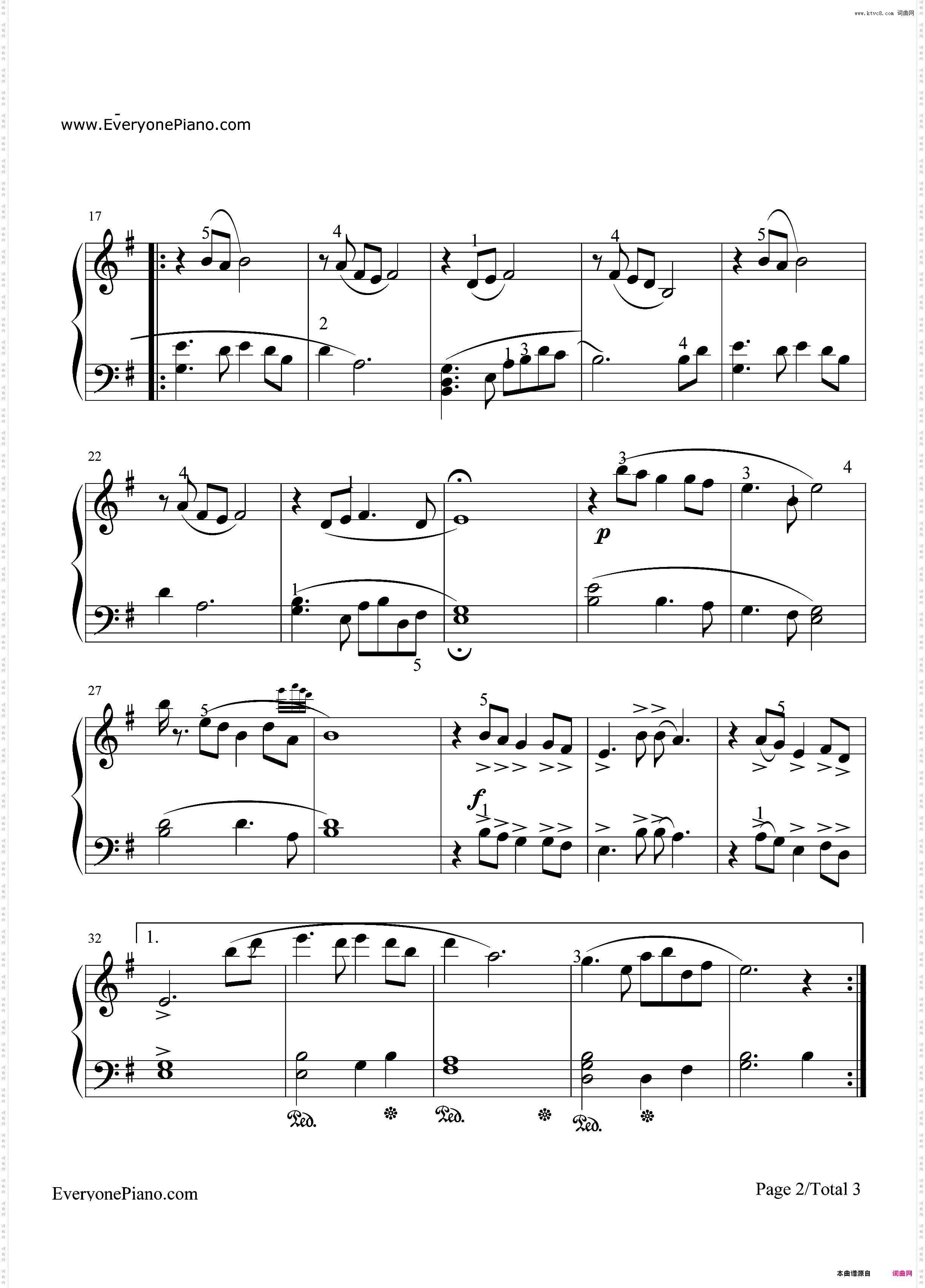 铁血丹心 简单版-《射雕英雄传》主题曲