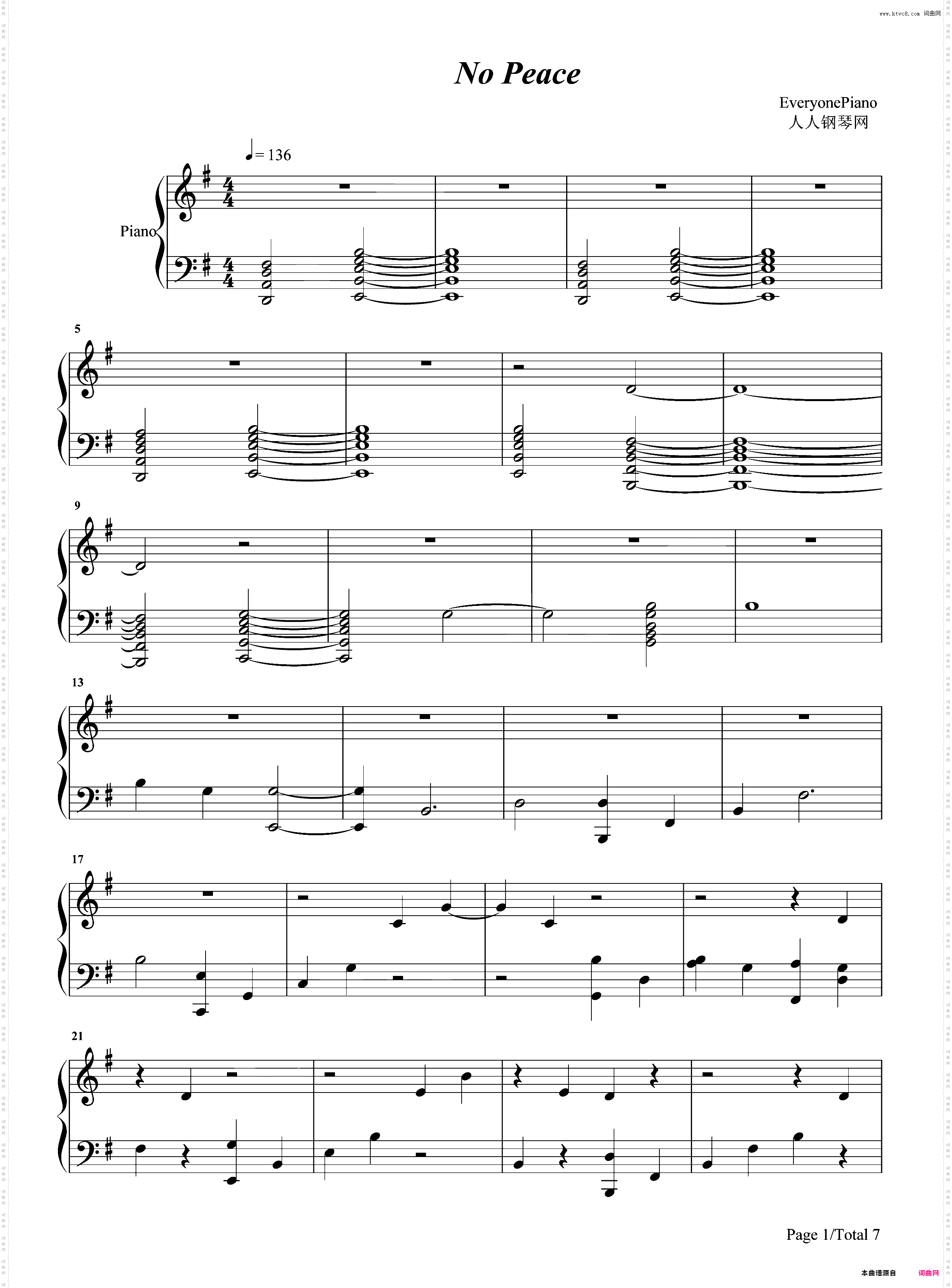 No Peace-Sam Smith Ft YEBBA