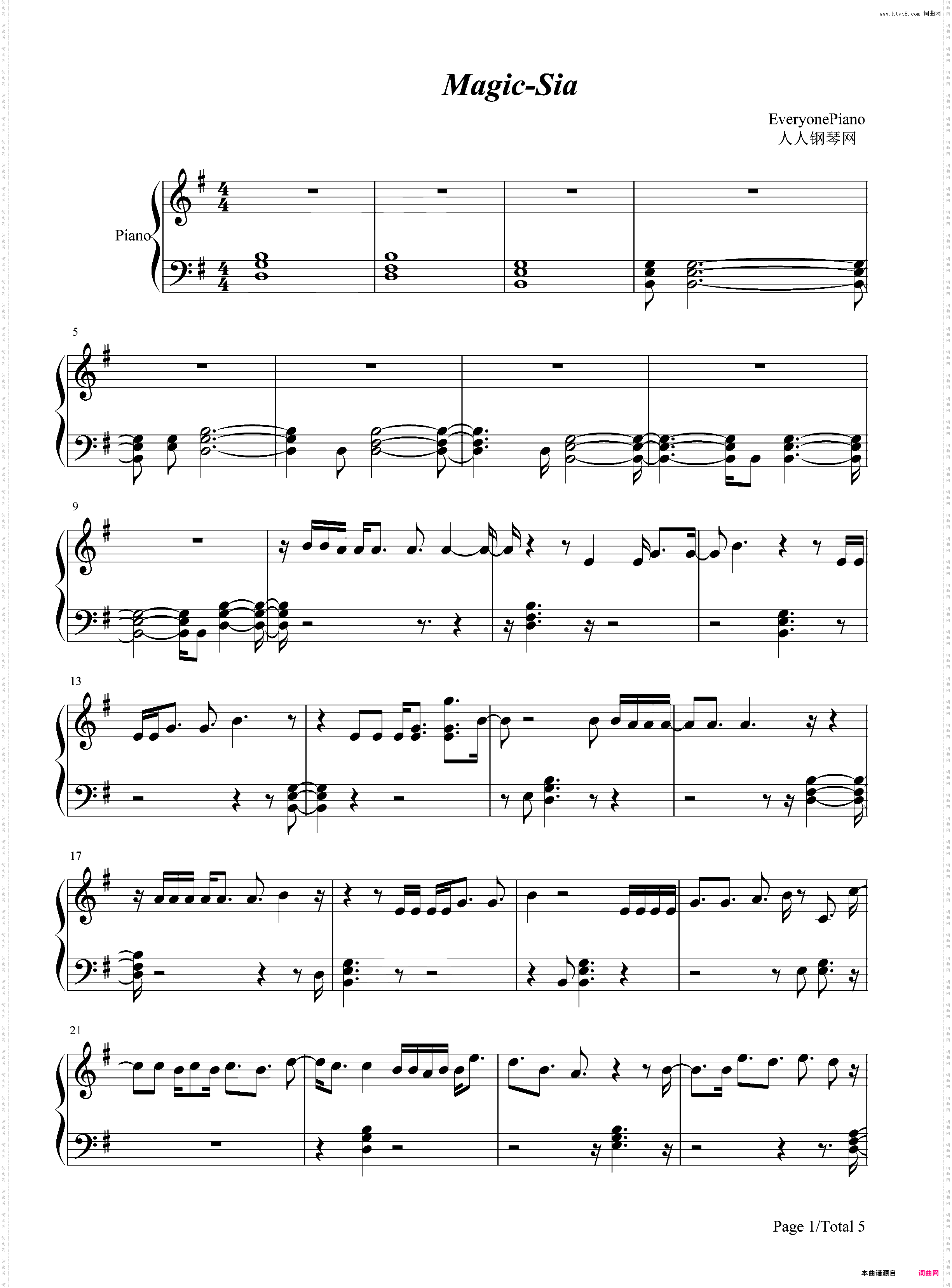 Magic-时间的皱折OST