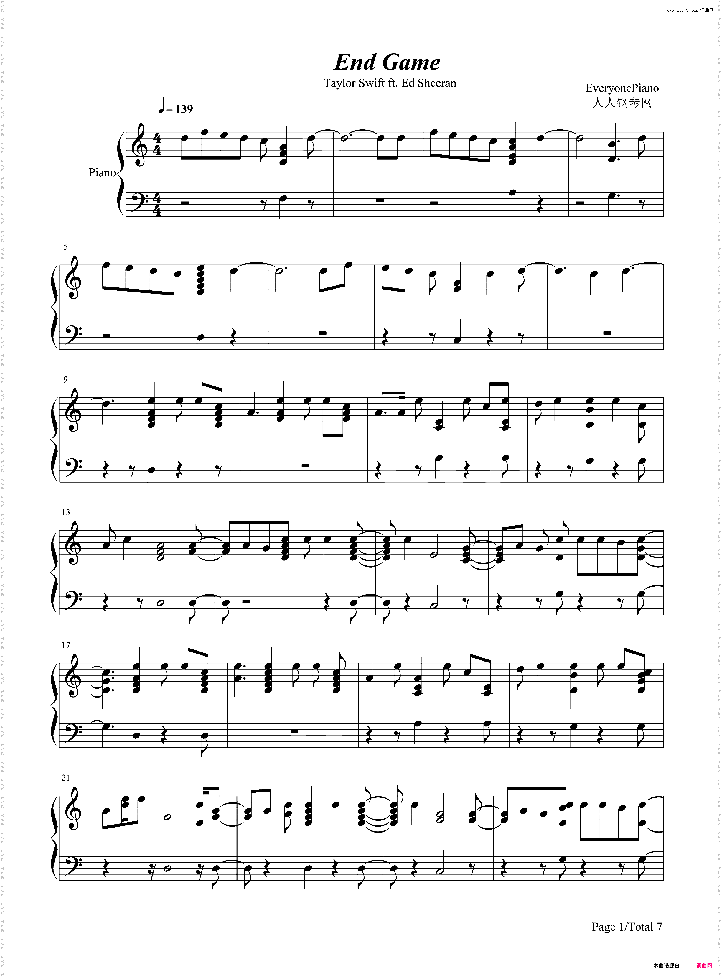 End Game-Taylor Swift