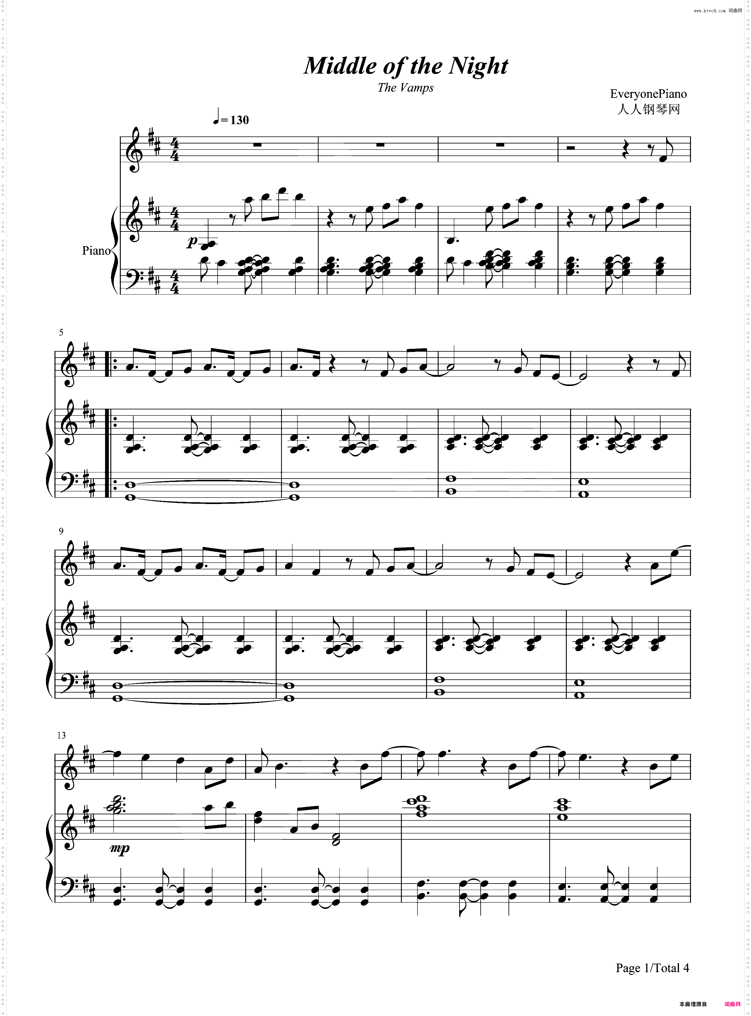 Middle of the Night-The Vamps和Martin Jensen