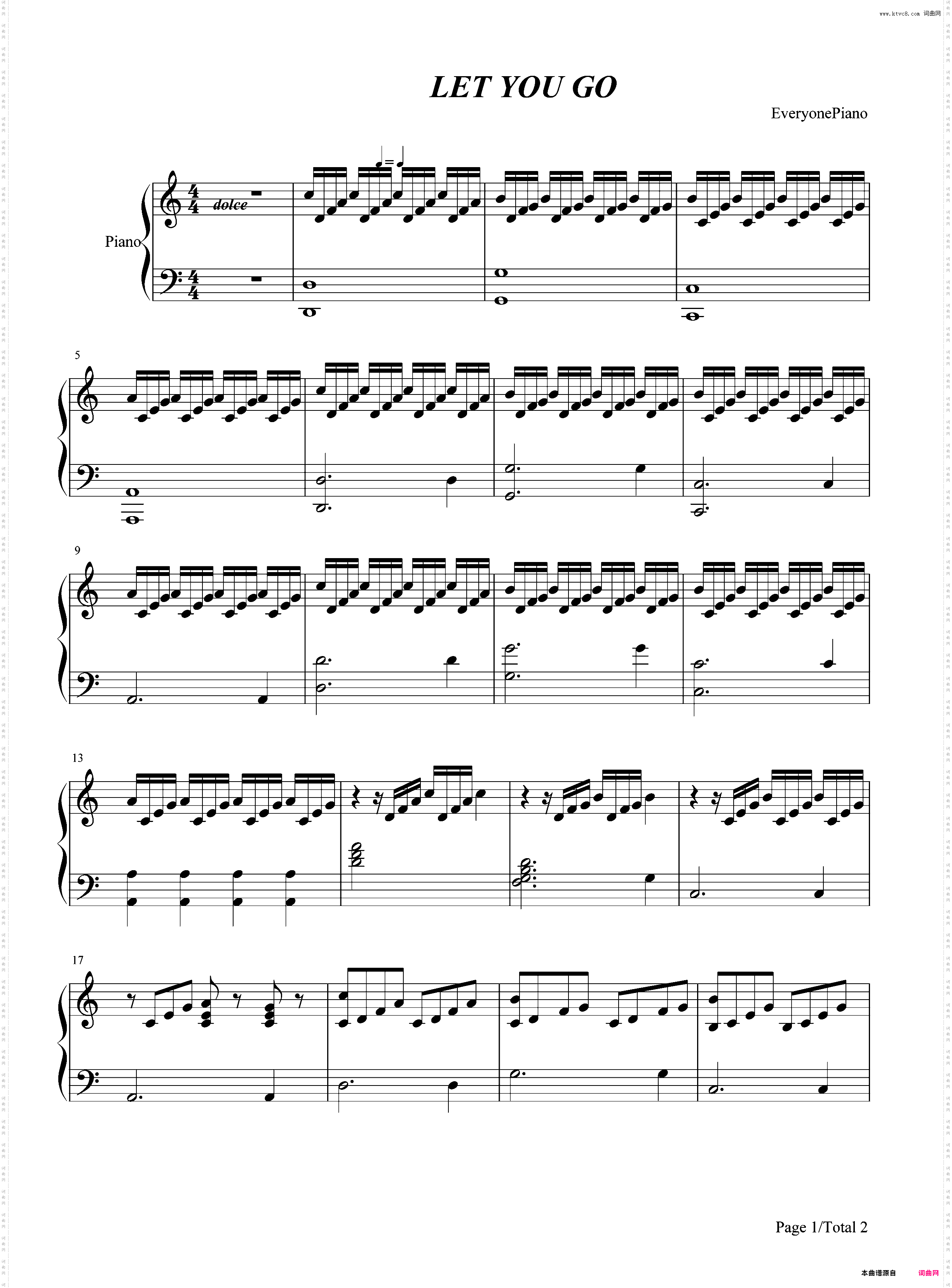 Let You Go-十五年等待候鸟插曲
