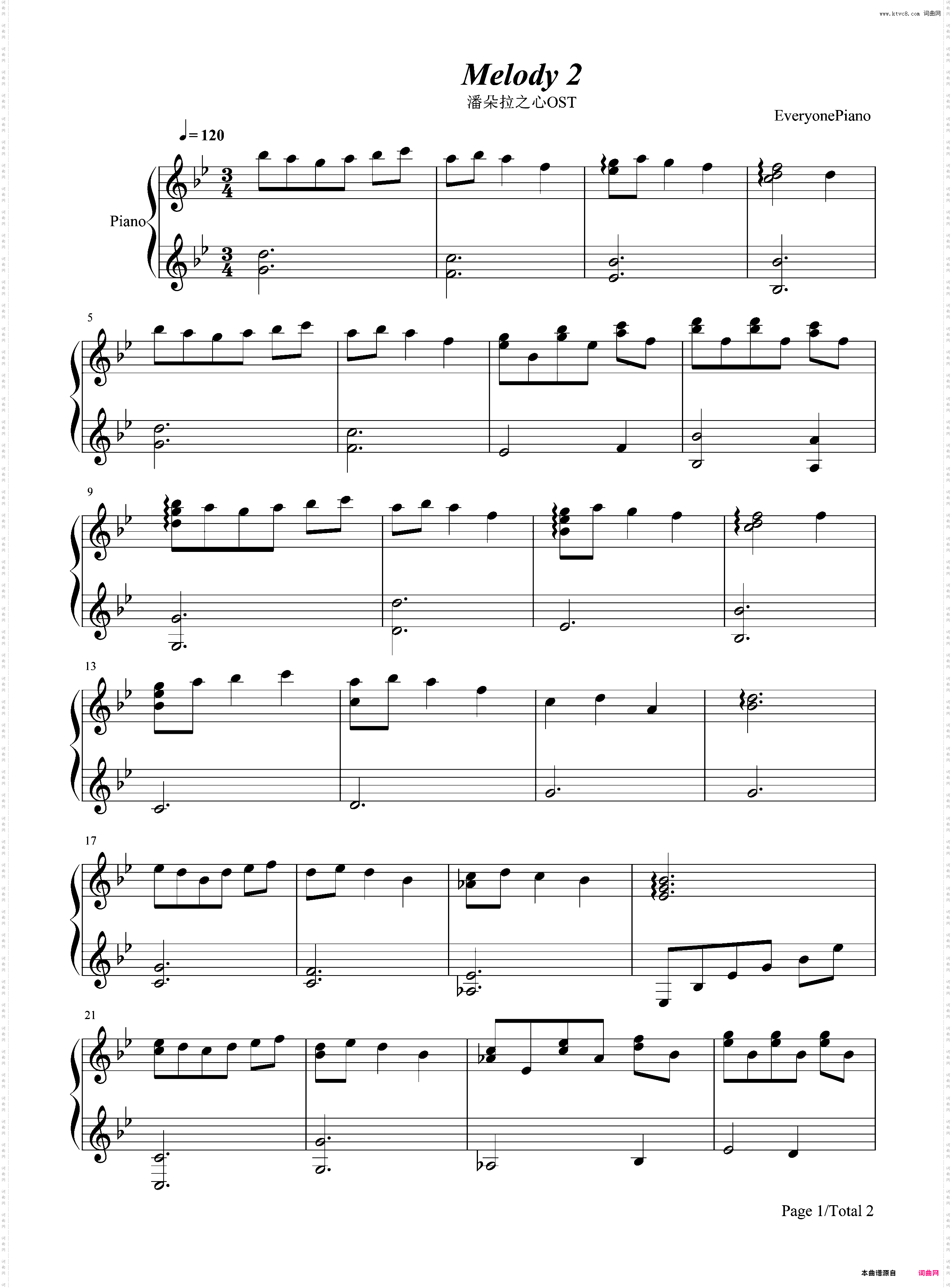 Melody 2-潘朵拉之心OST