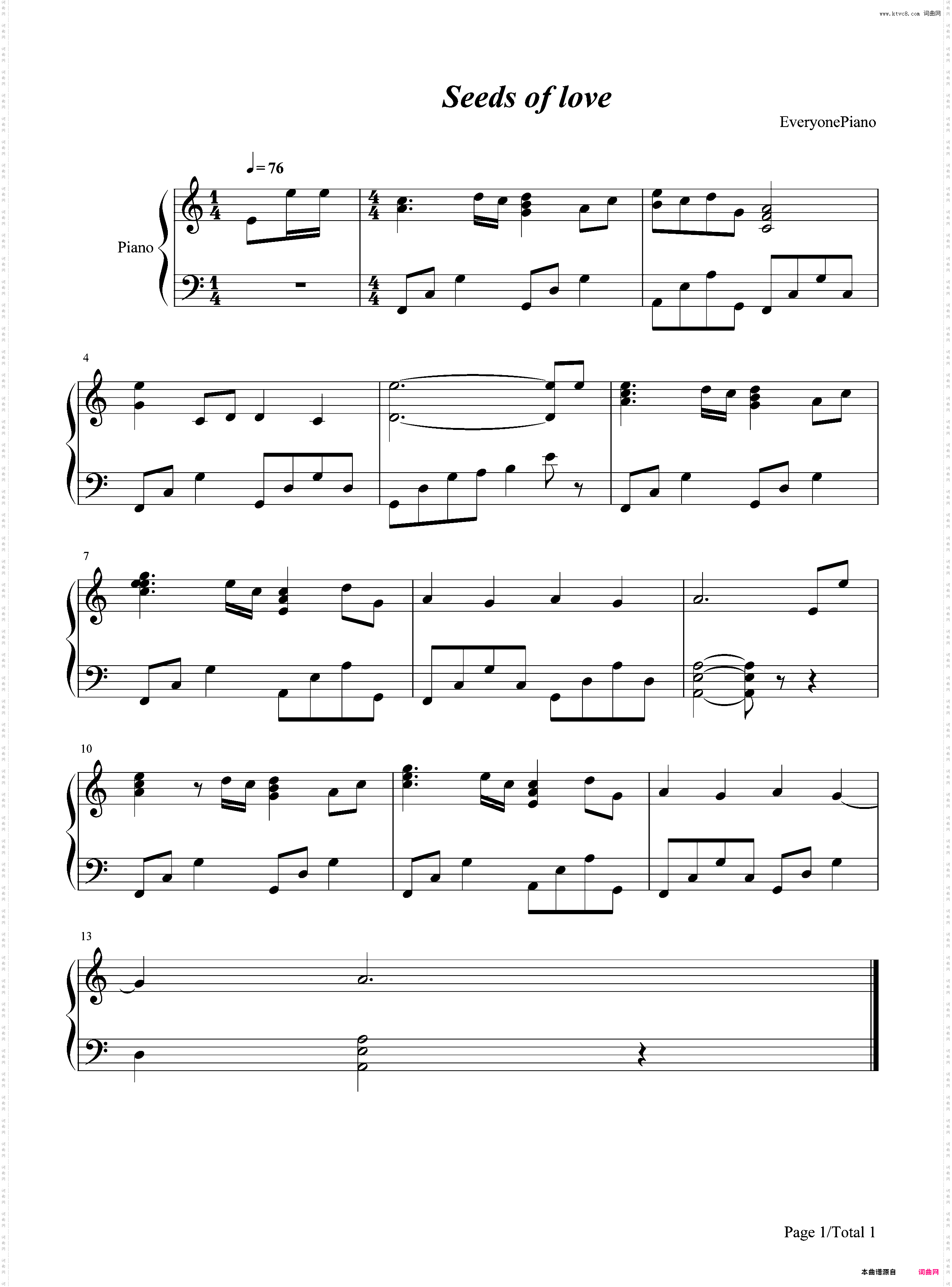 Seeds of Love-鬼泣插曲