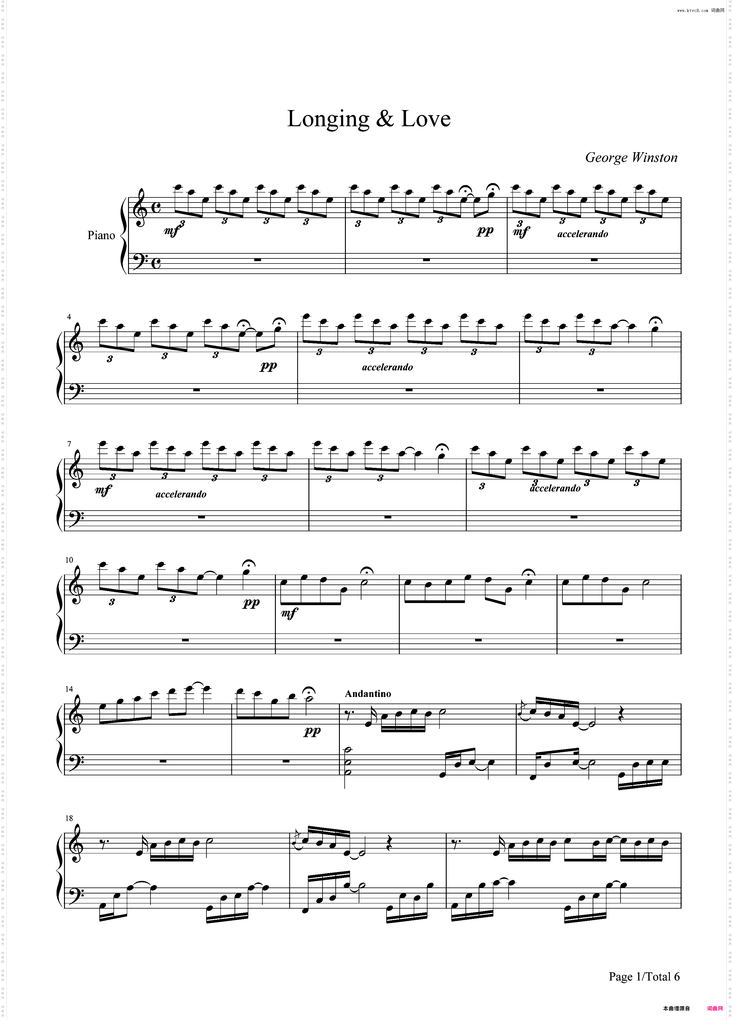 Longing & Love-乔治温斯顿