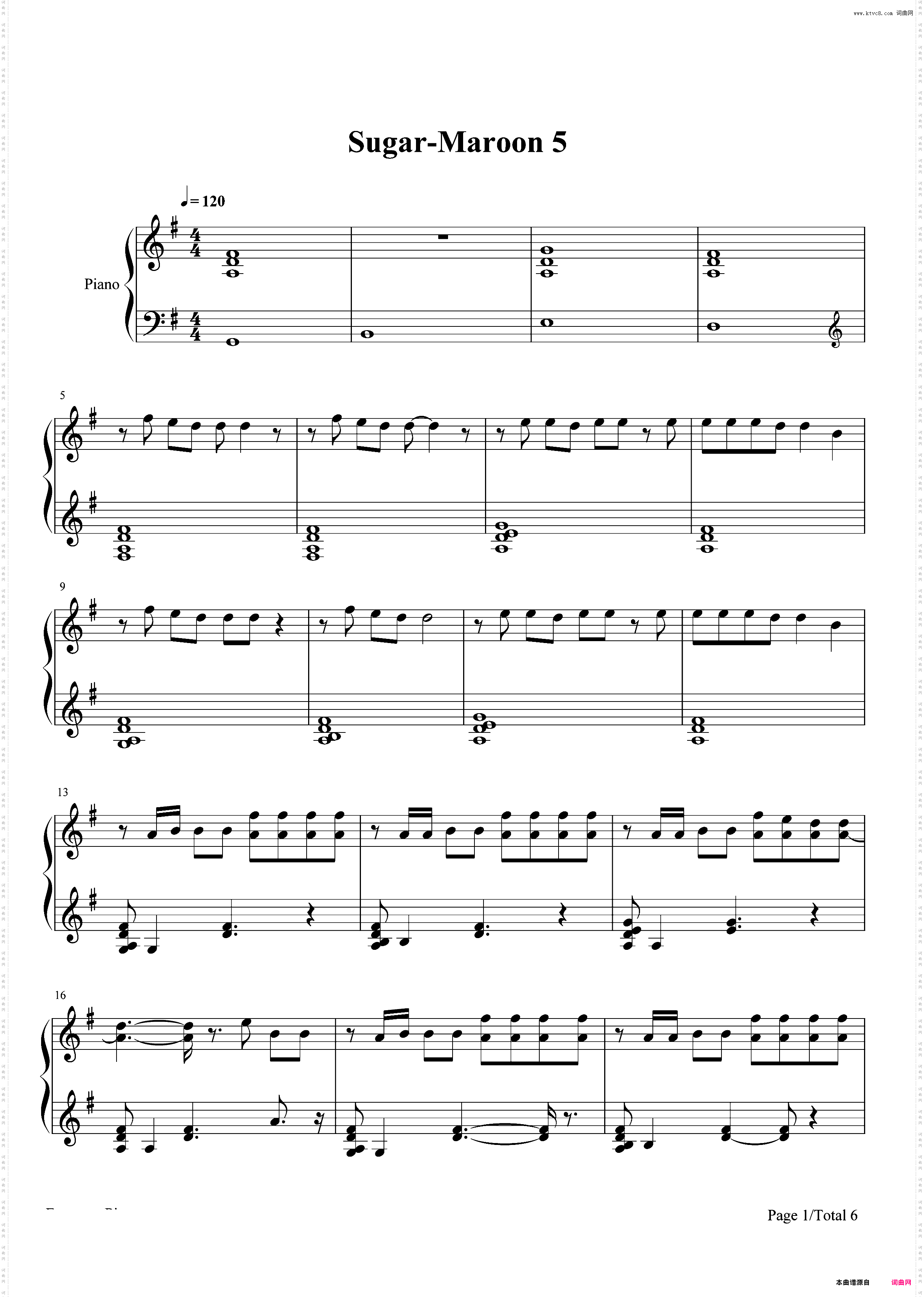 Sugar-Maroon 5
