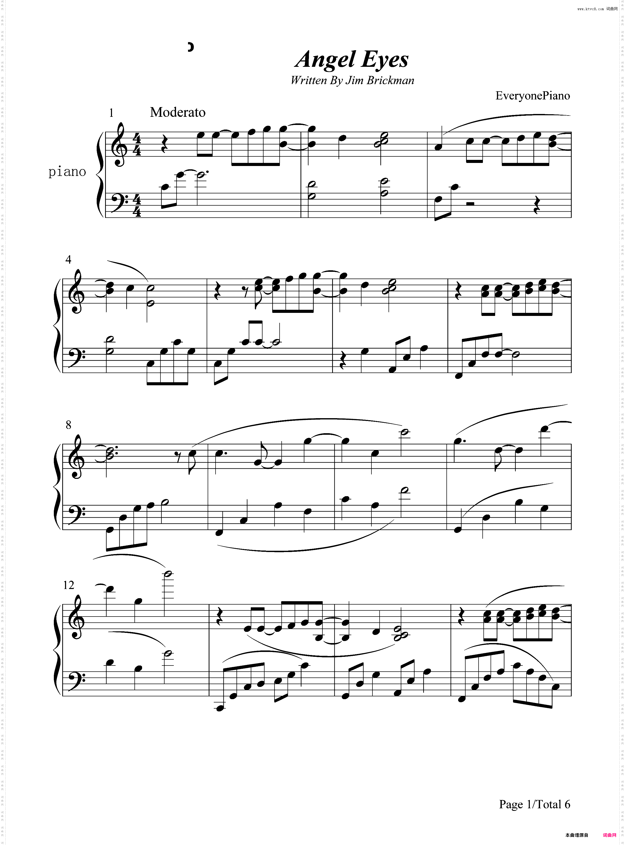 Angel Eyes-Jim Brickman