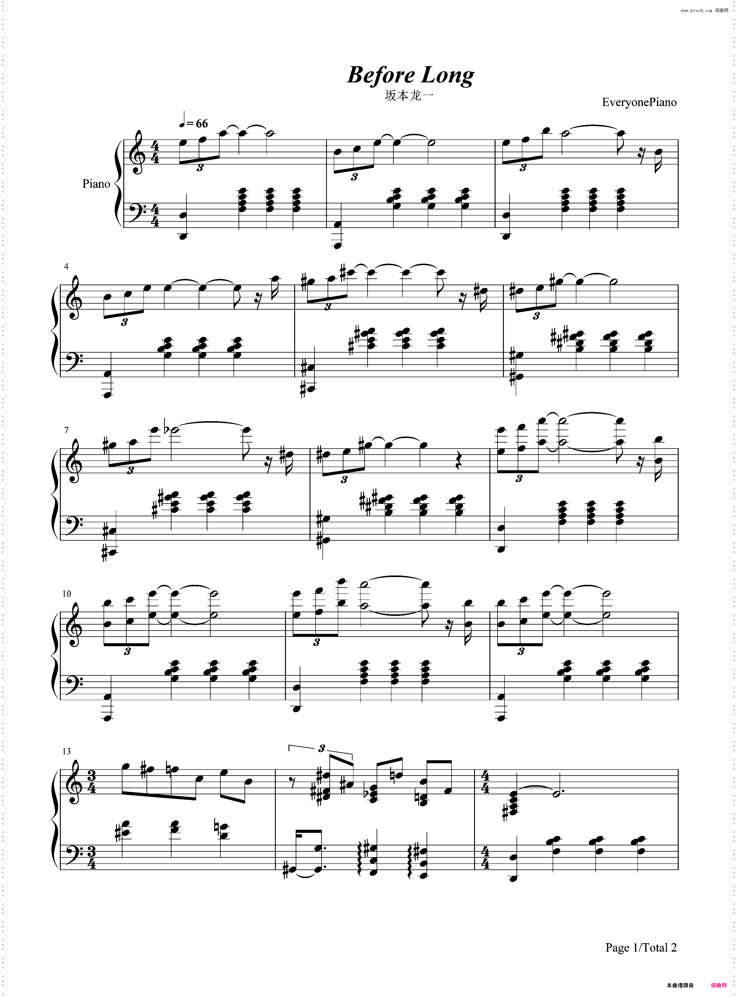 Before Long-坂本龙一