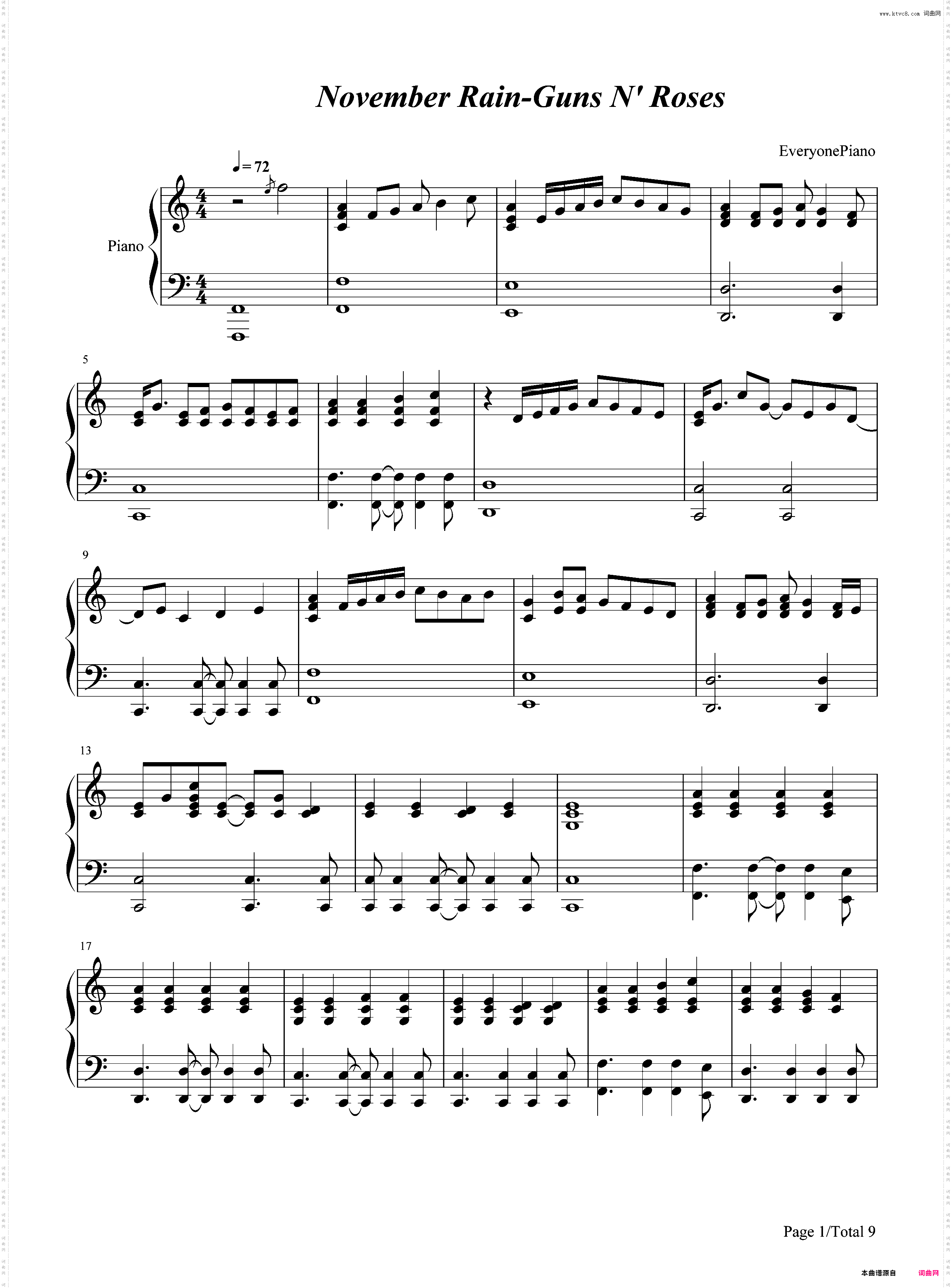 November Rain-Guns N' Roses