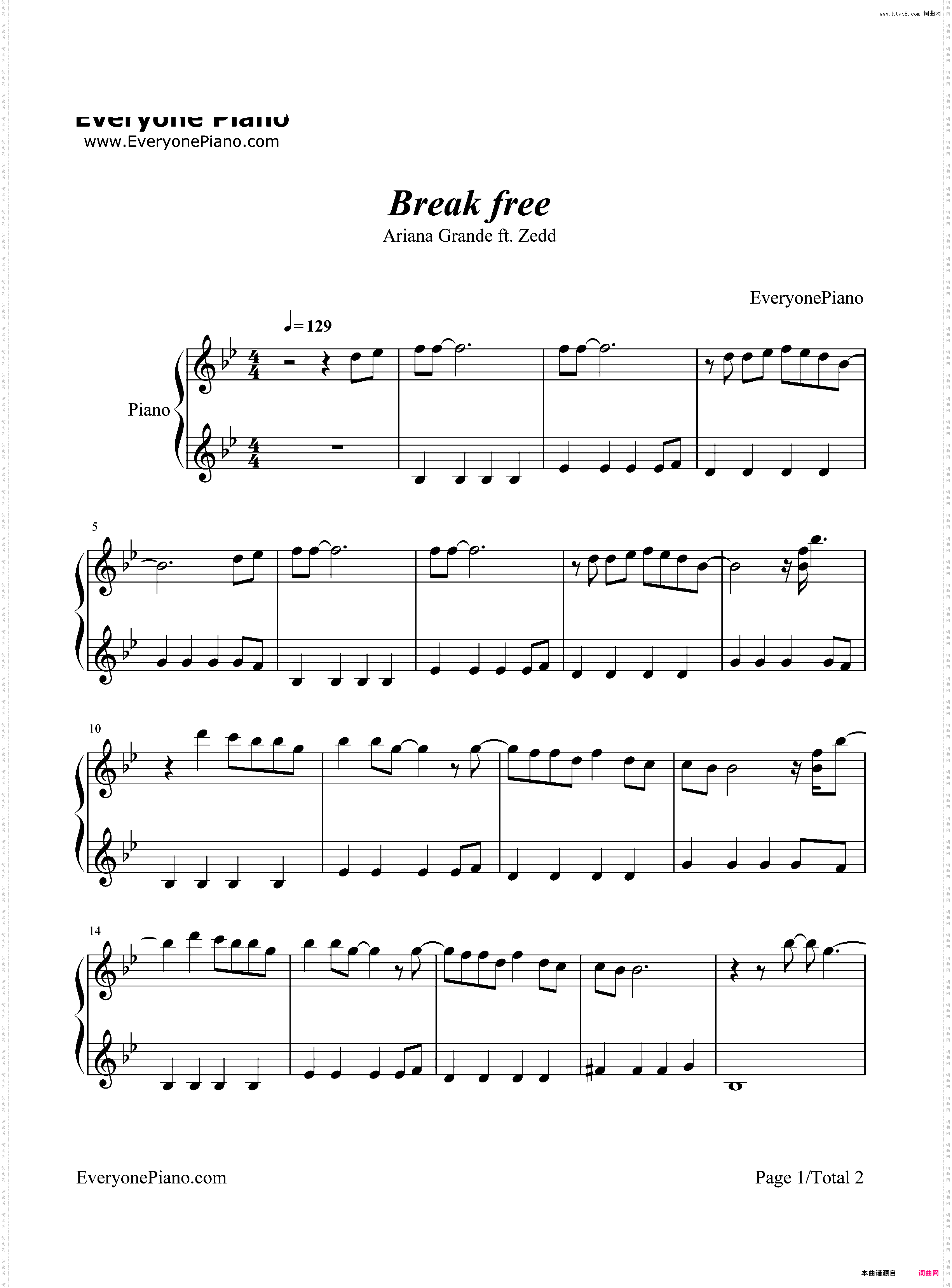 Break Free-Ariana Grande & Zedd