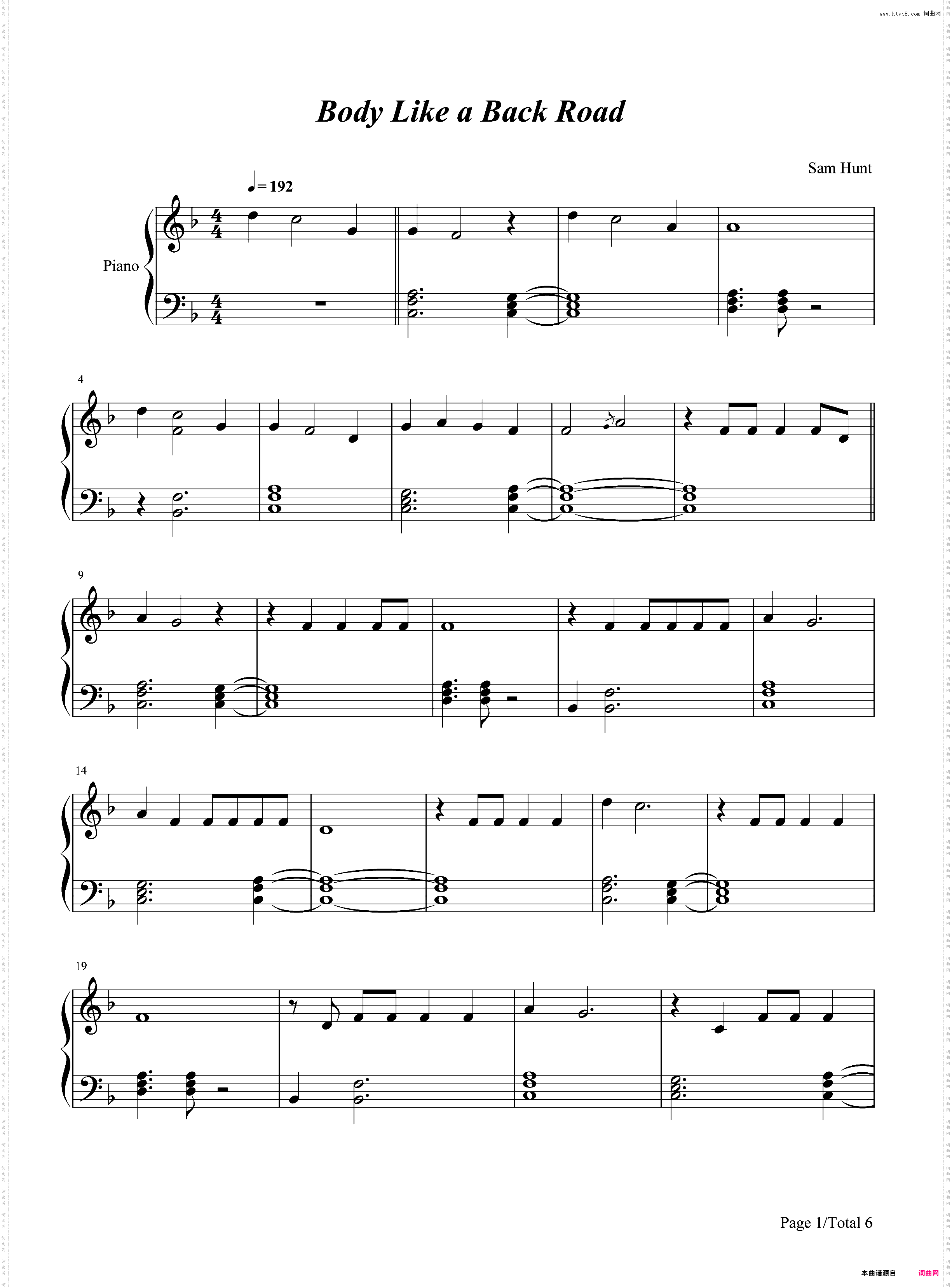 Body Like a Back Road-Sam Hunt