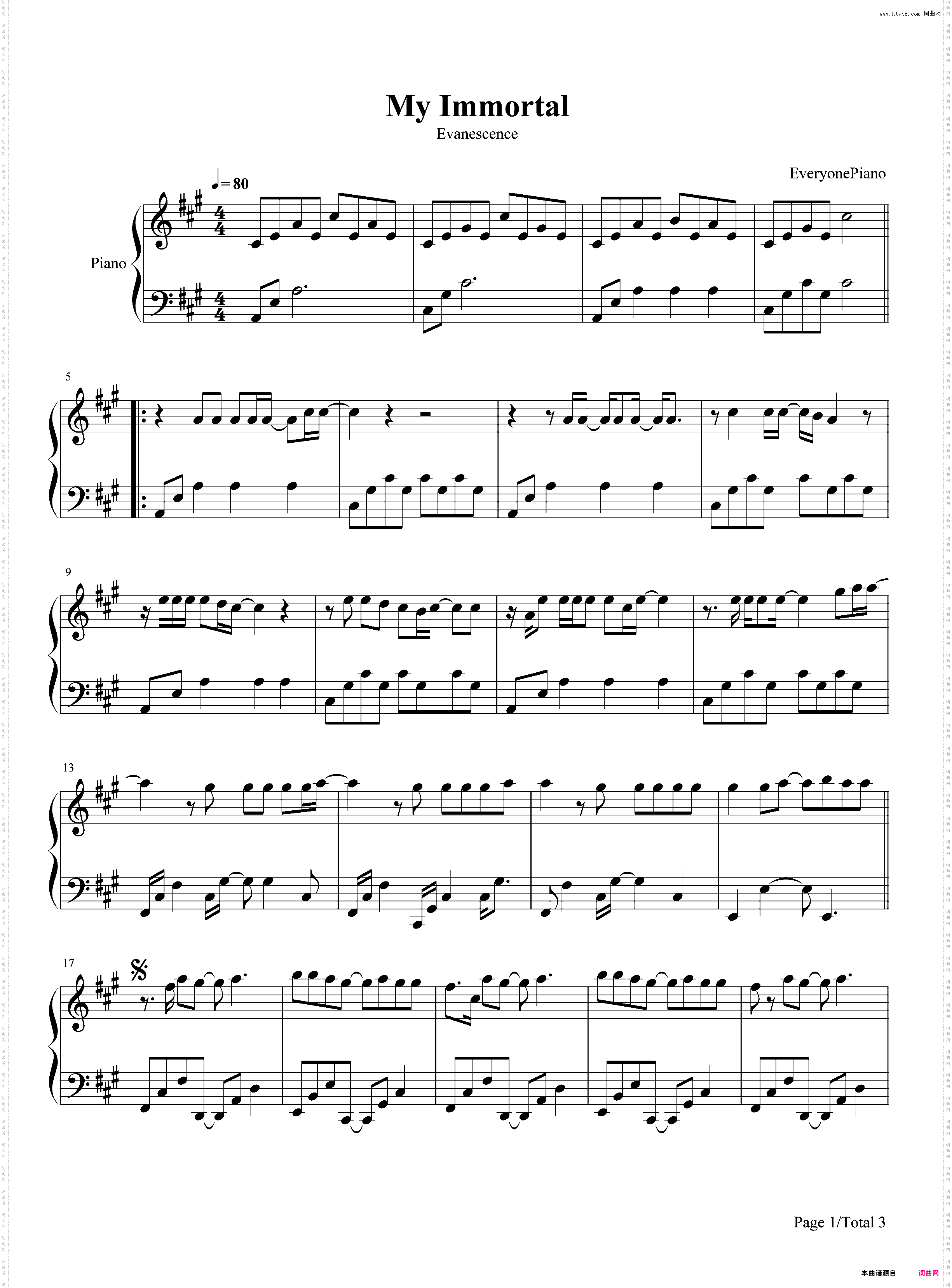 My Immortal-Evanescence