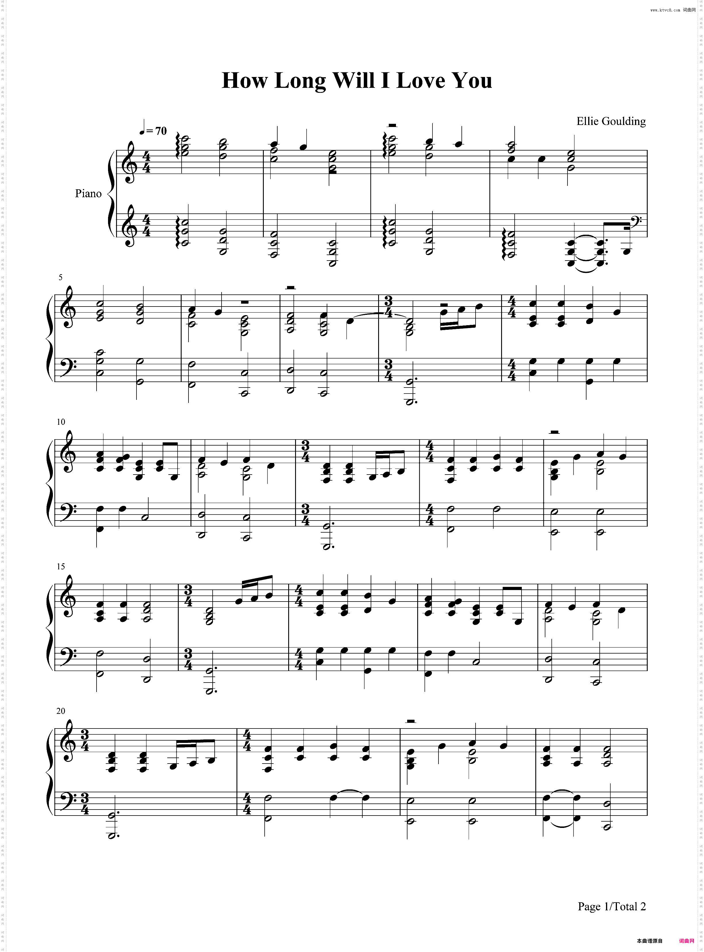 How Long Will I Love You-Ellie Goulding