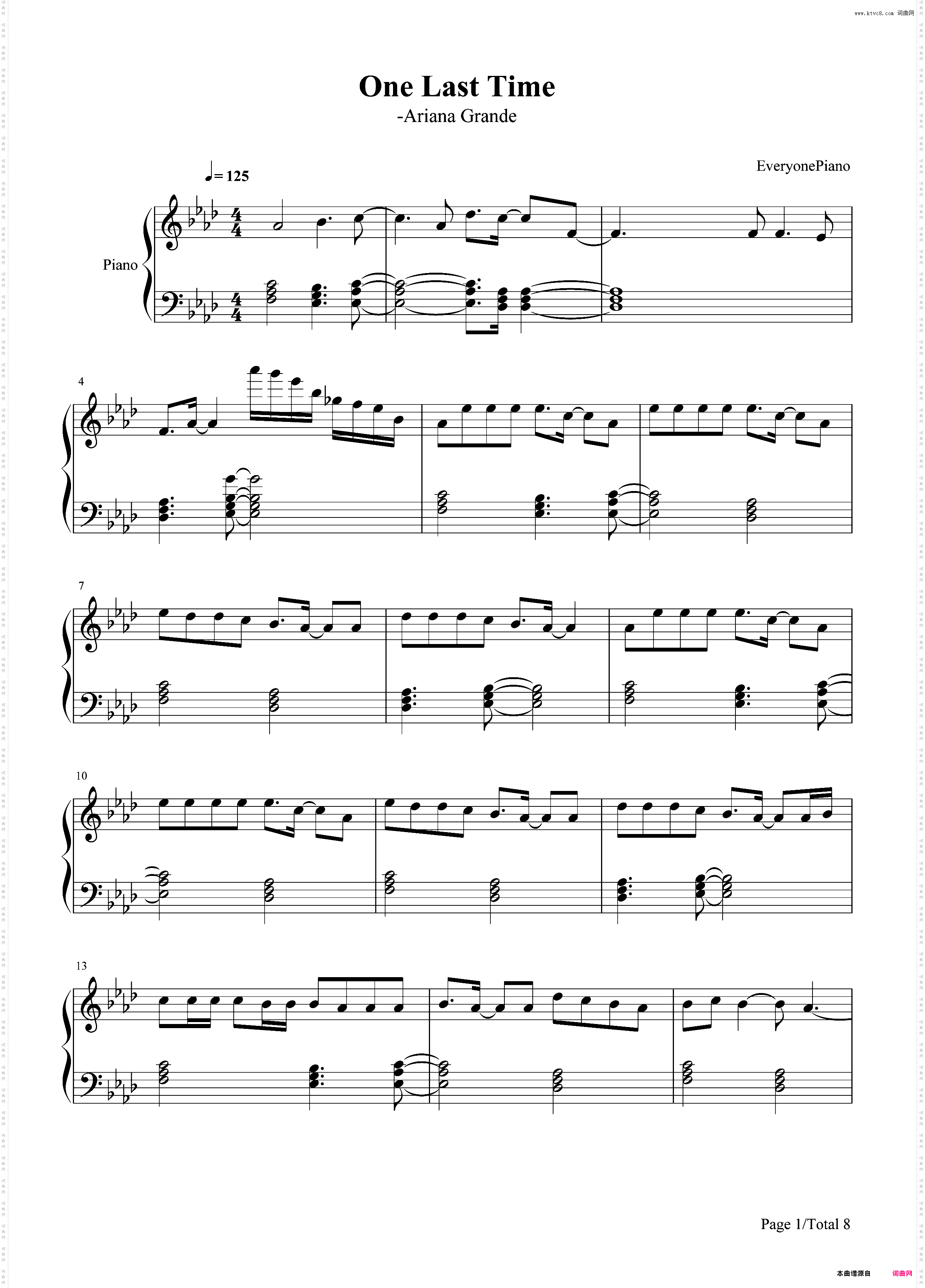One Last Time-Ariana Grande