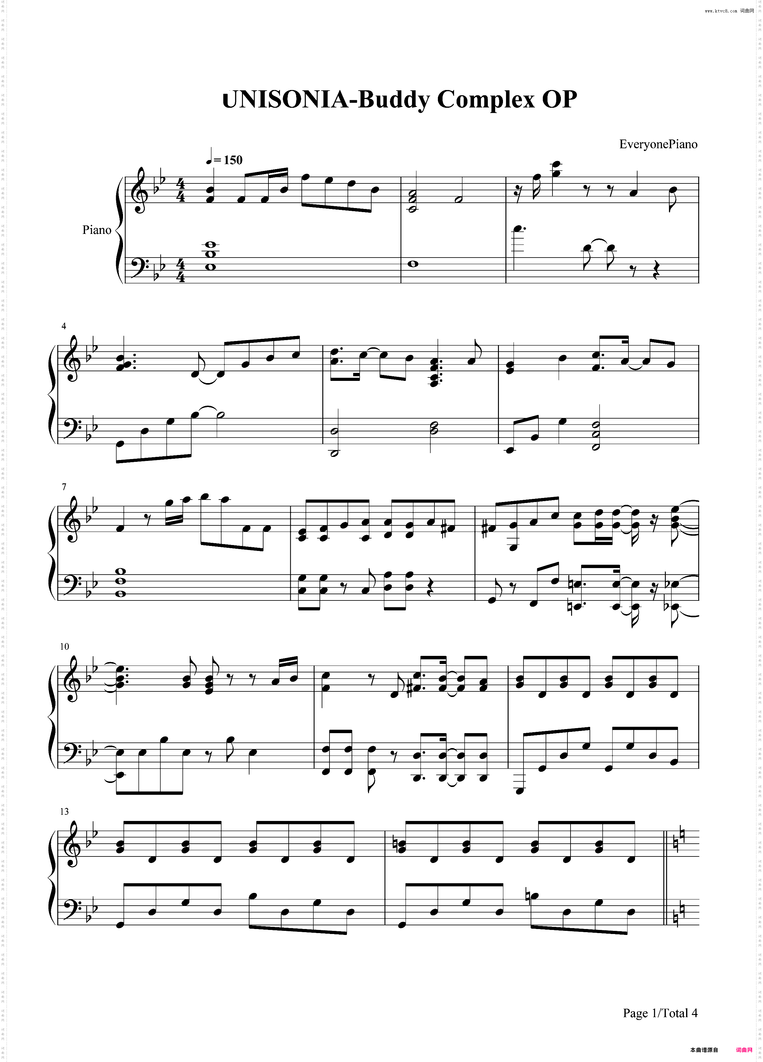 UNISONIA-Buddy Complex OP