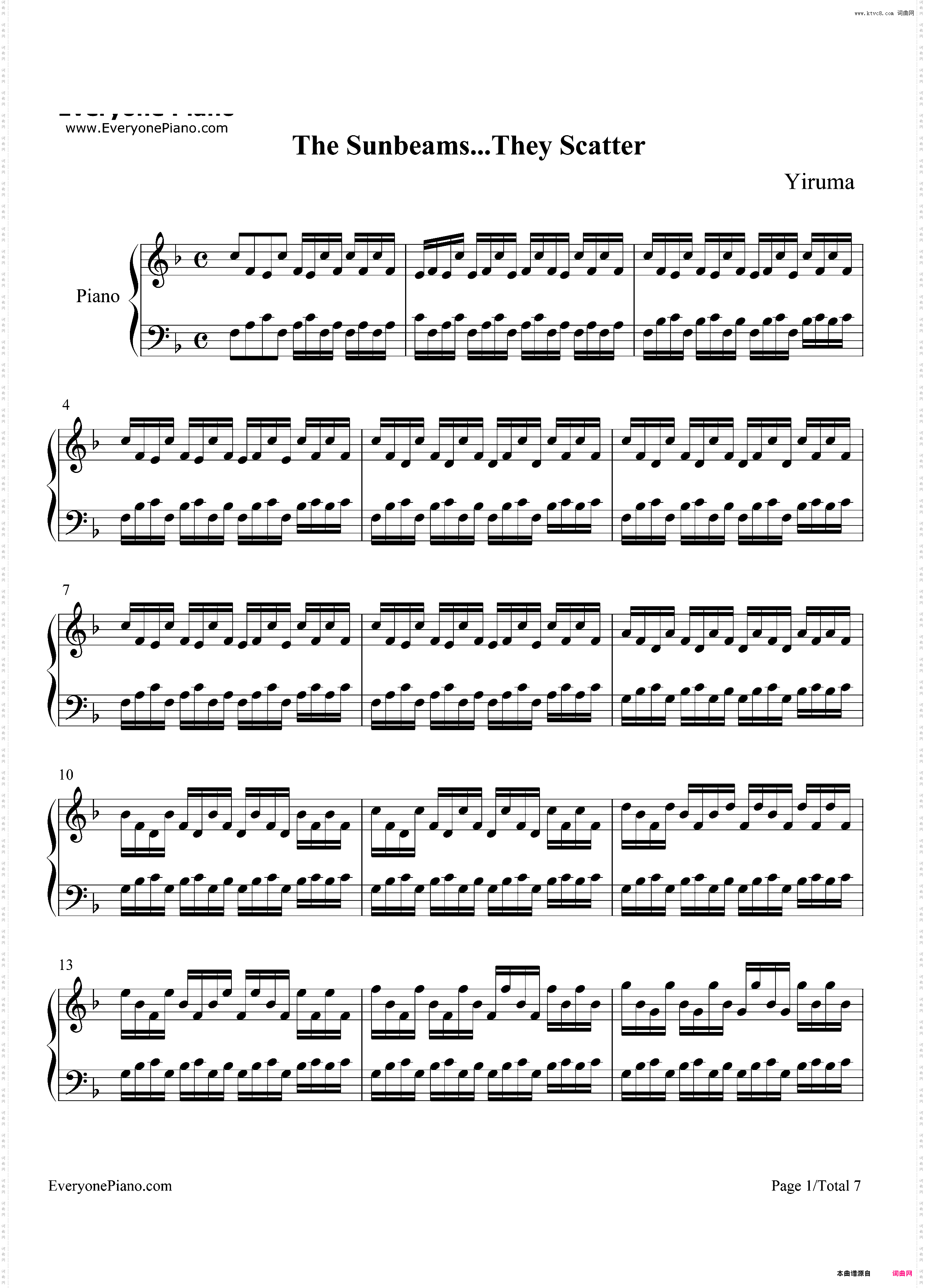 The Sunbeams··· They Scatter-Yiruma