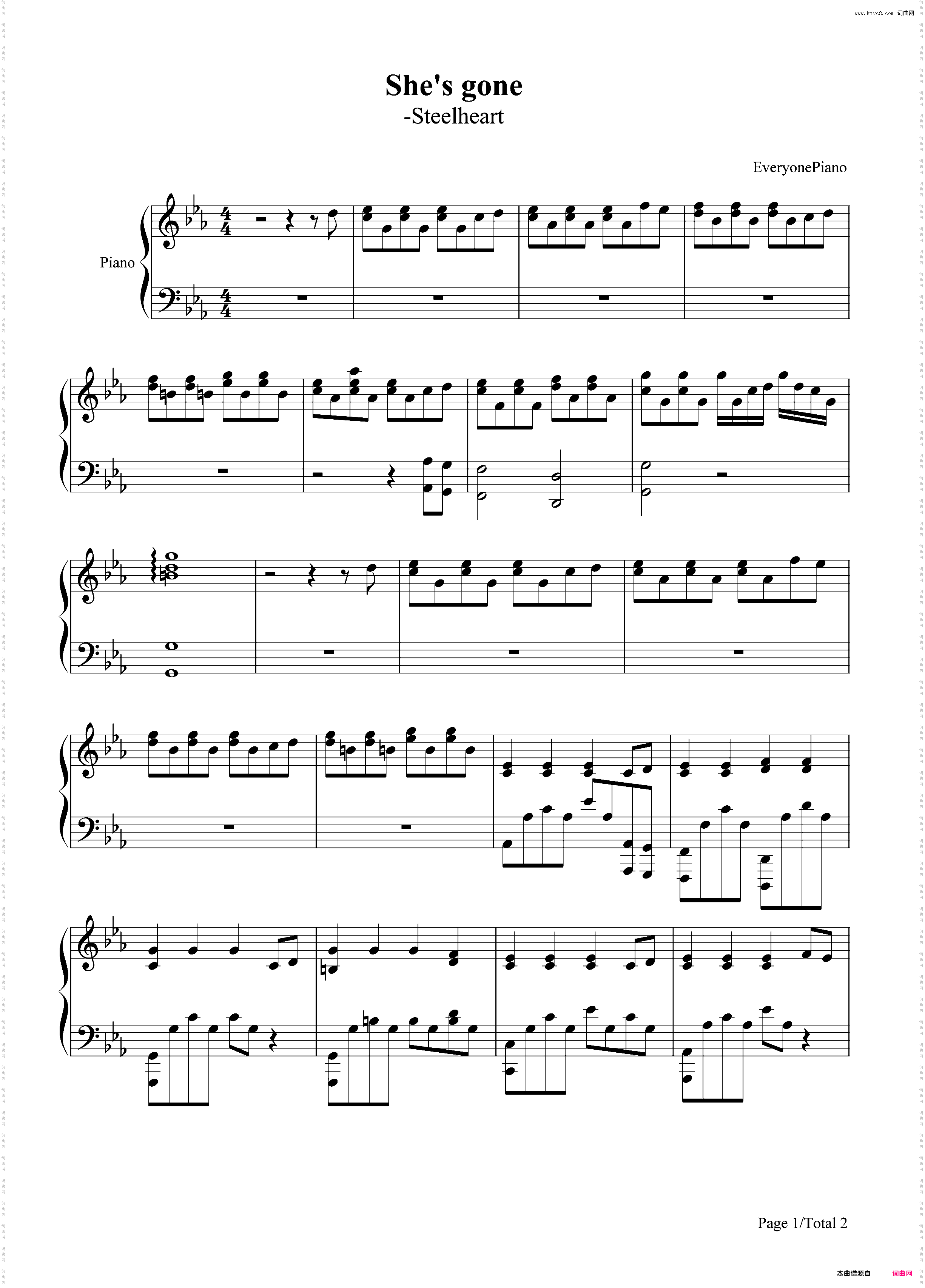She's Gone-Steelheart