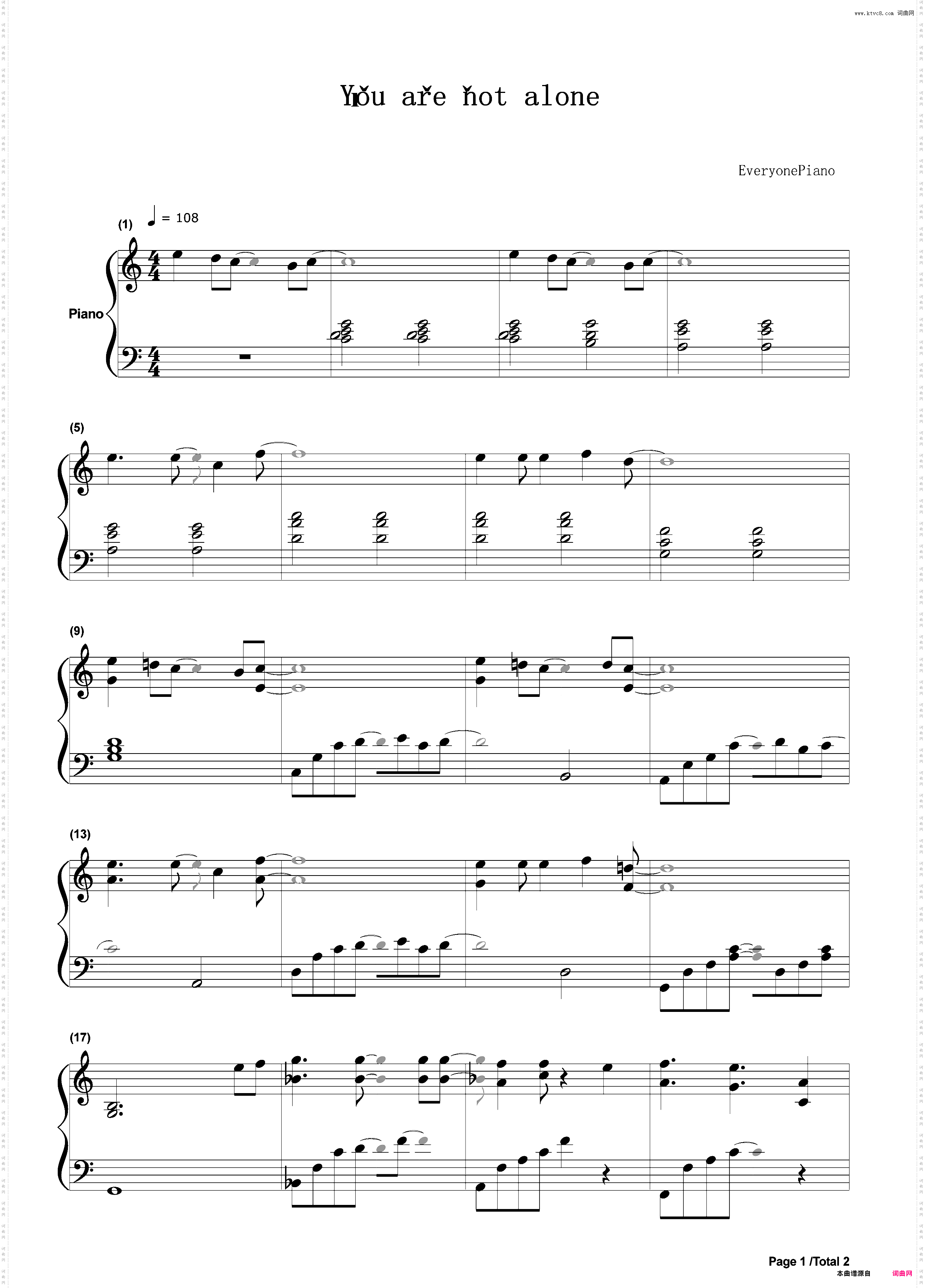 You Are Not Alone-Michael Jackson