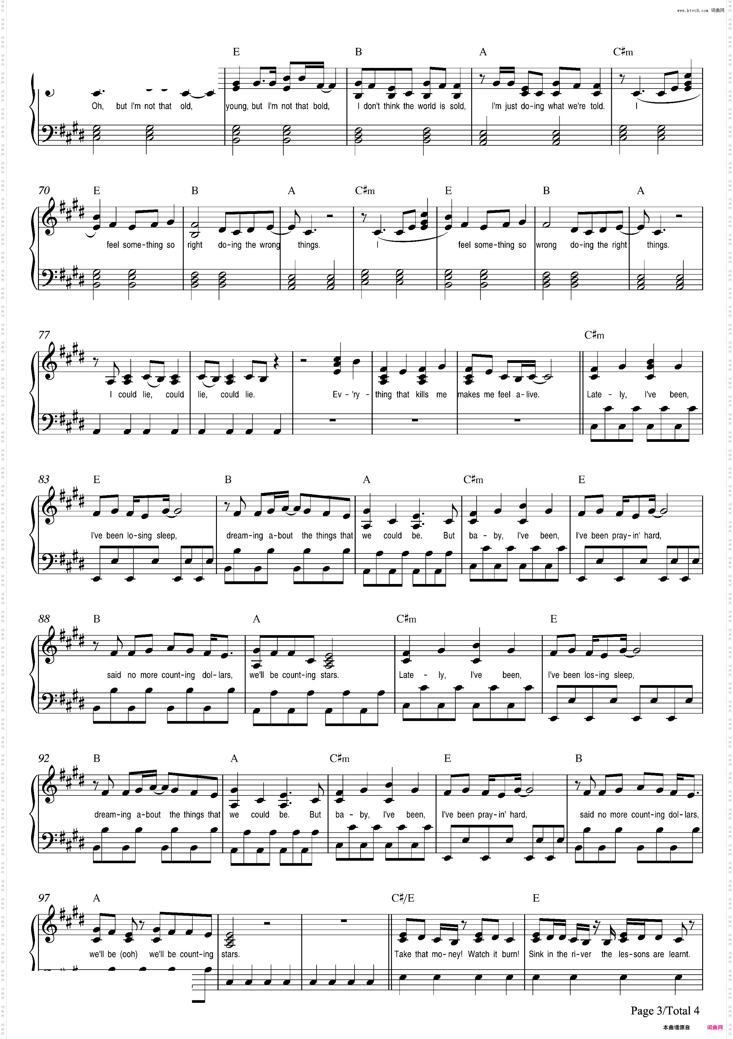 Counting Stars-OneRepublic