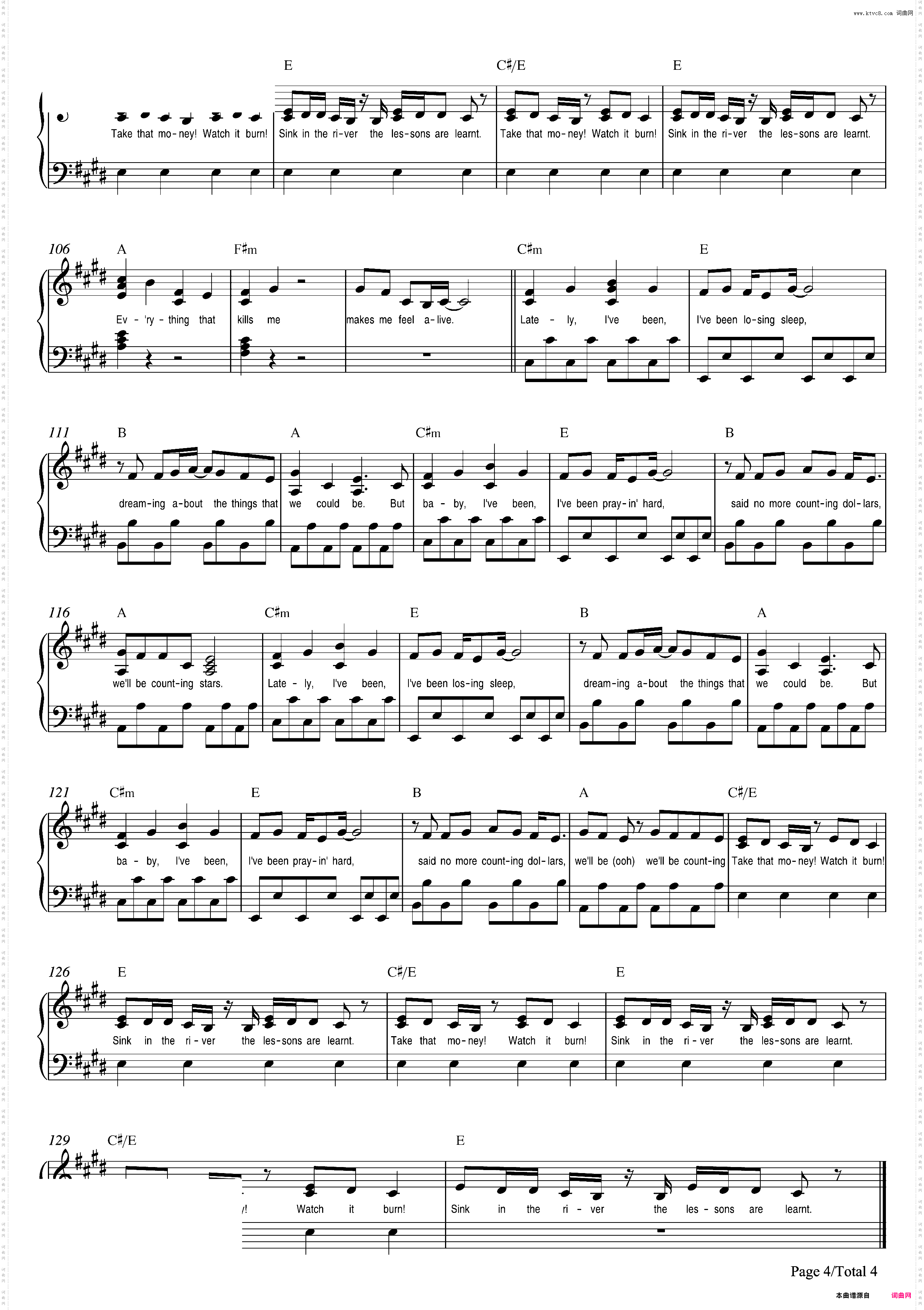 Counting Stars-OneRepublic