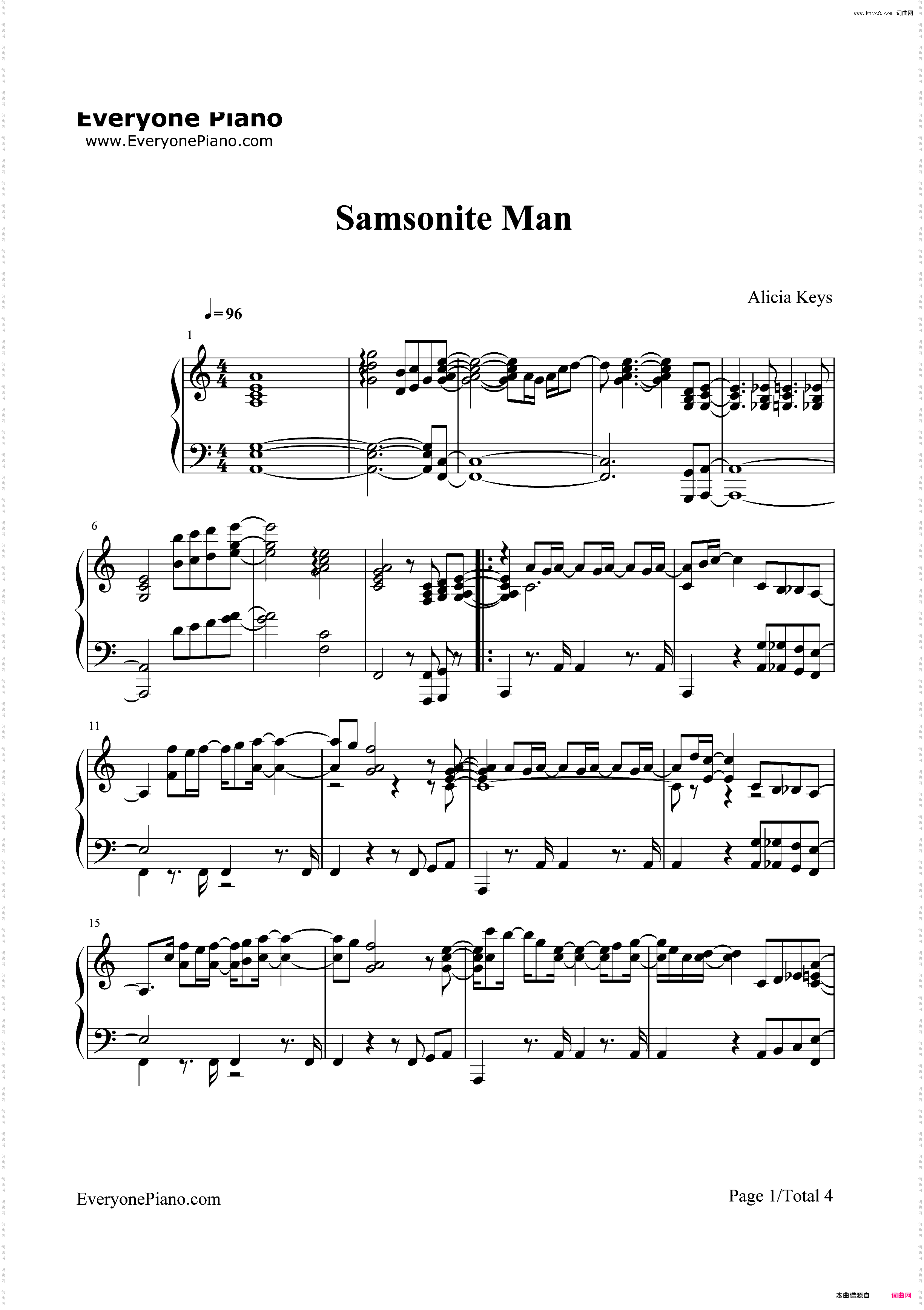 Samsonite Man-Alicia Keys