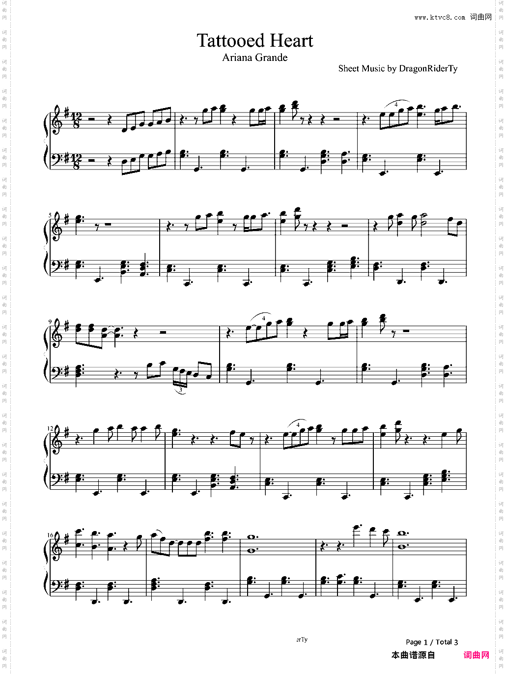 Tattooed Heart-Ariana Grande