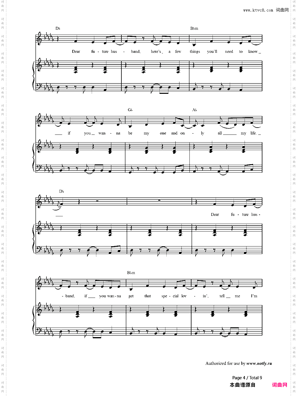 Dear Future Husband-Meghan Trainor