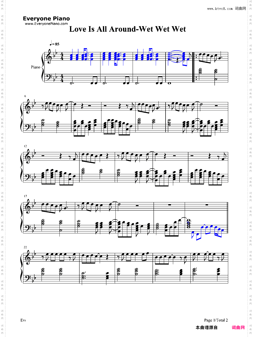 Love Is All Around-Wet Wet Wet