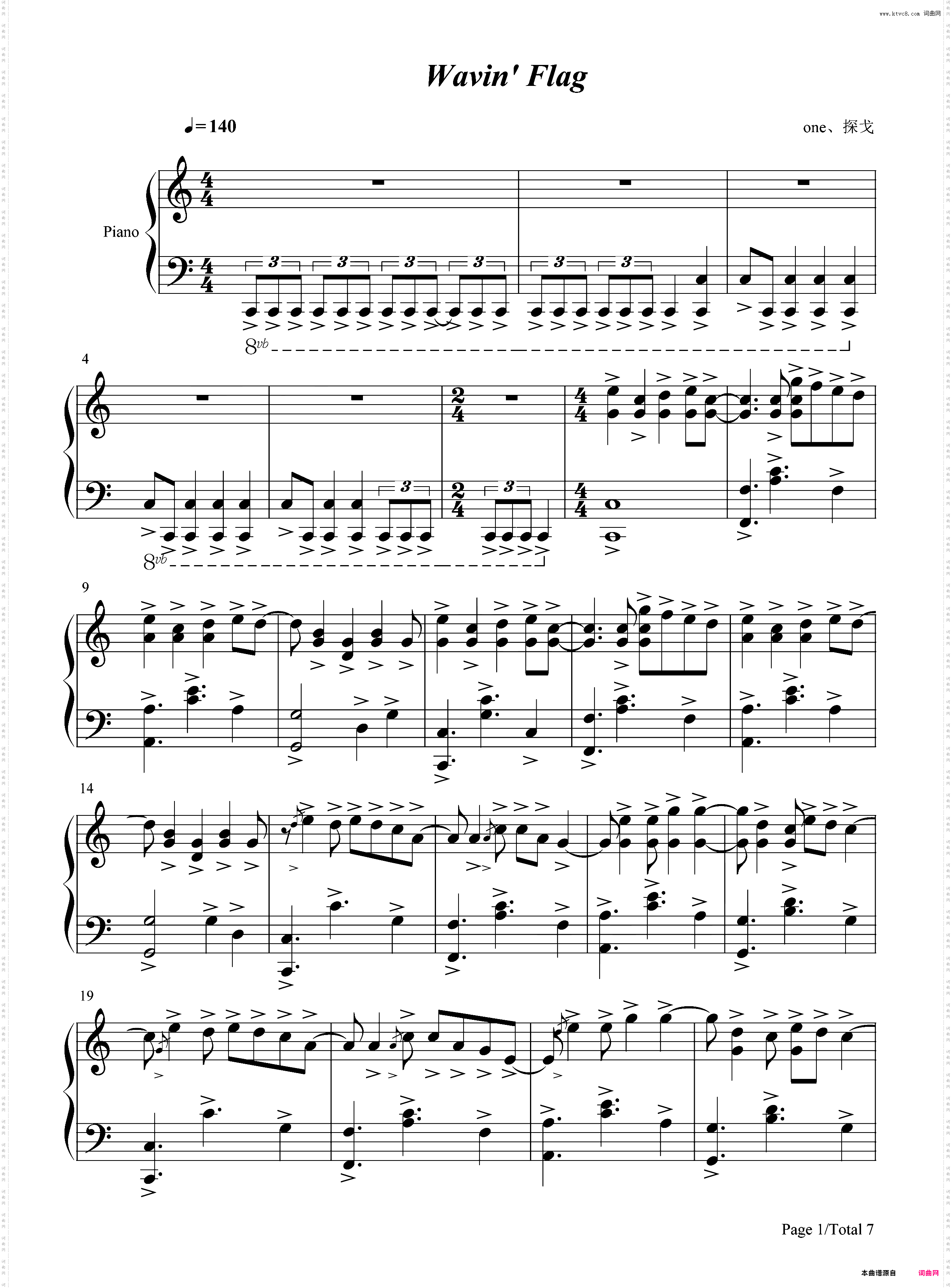 Wavin' Flag-飘扬的旗帜-南非世界杯主题推广曲