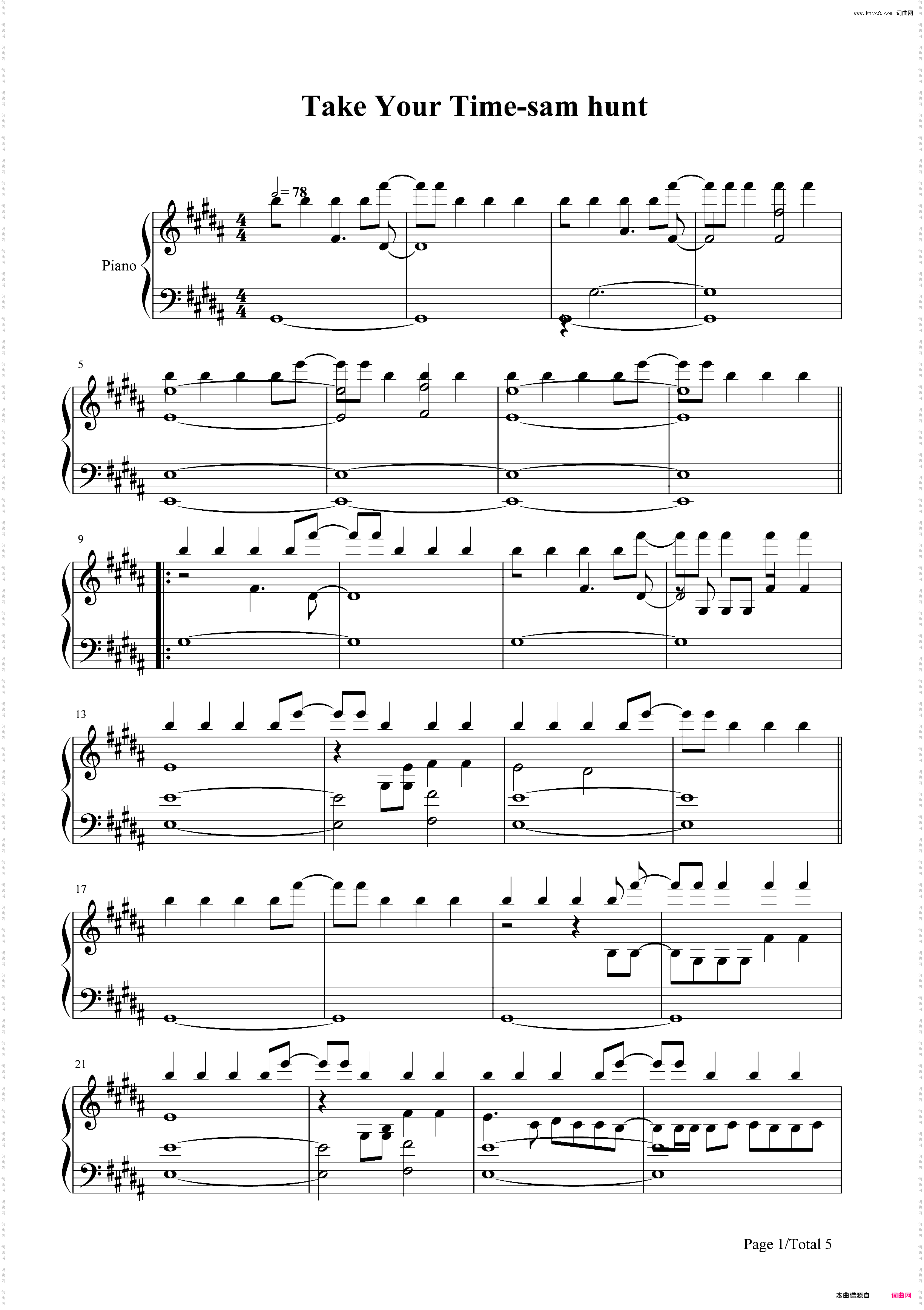 Take Your Time-Sam Hunt