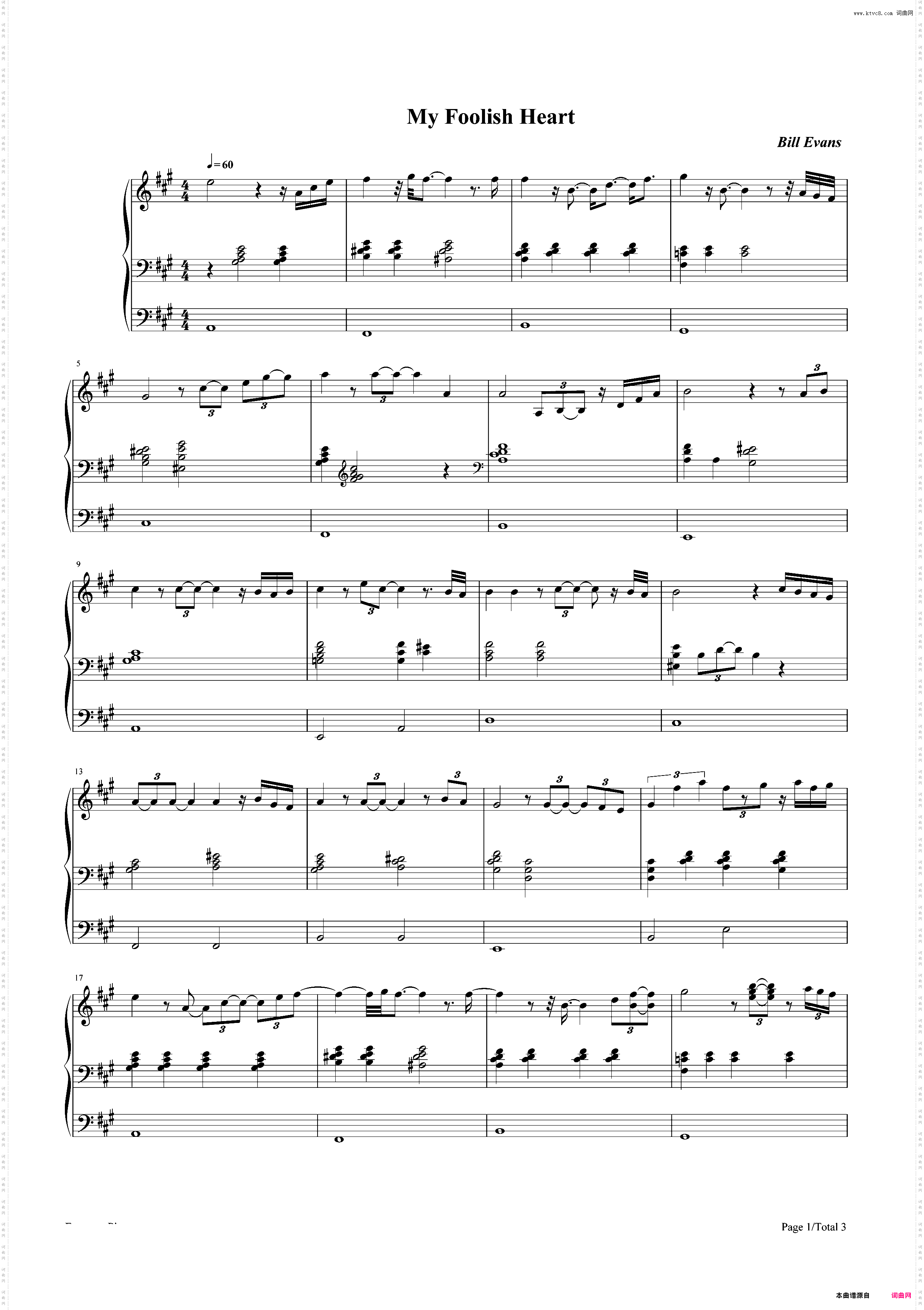 My Foolish Heart-Bill Evans