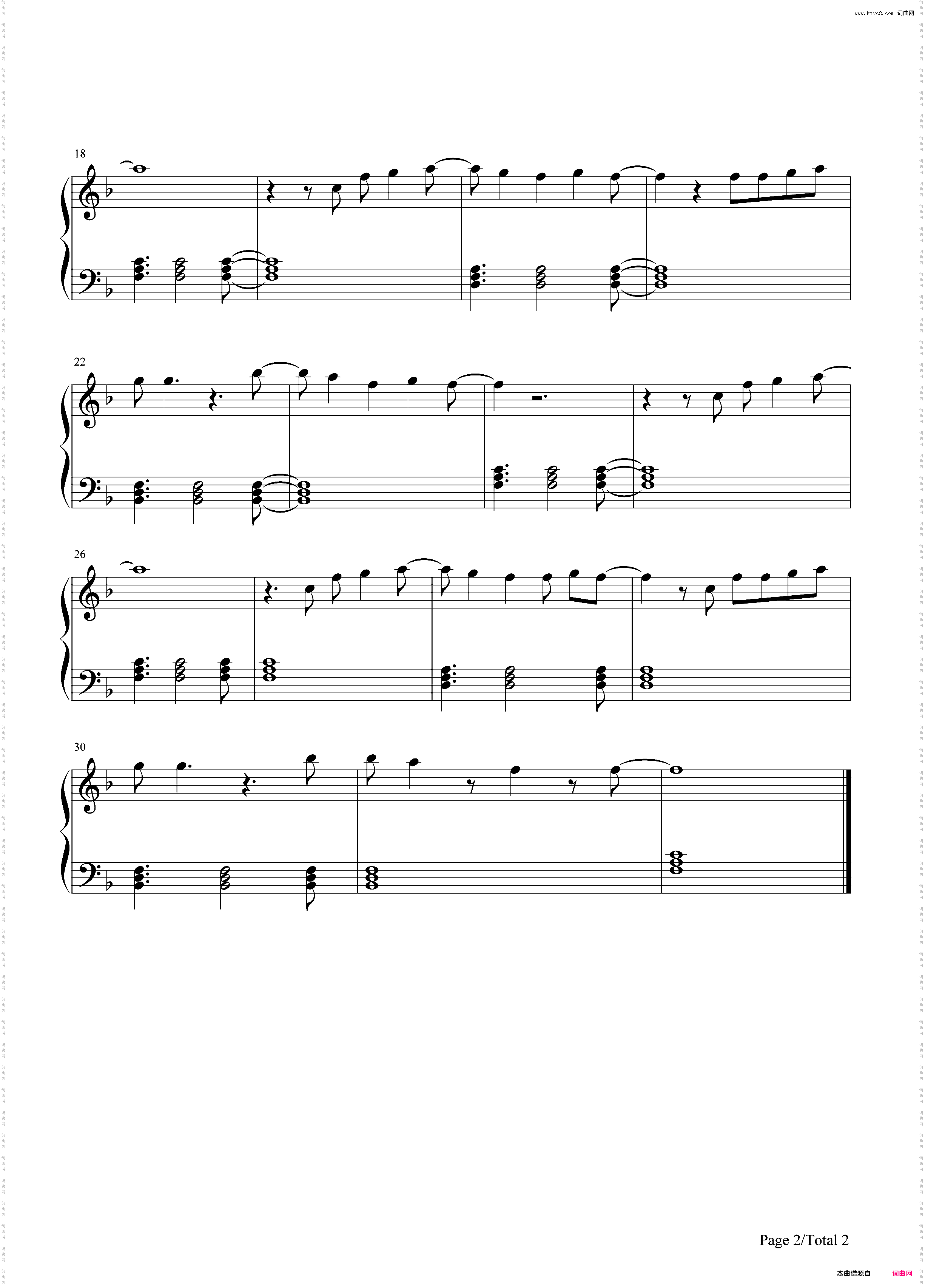 Just The Way You Are-简单版