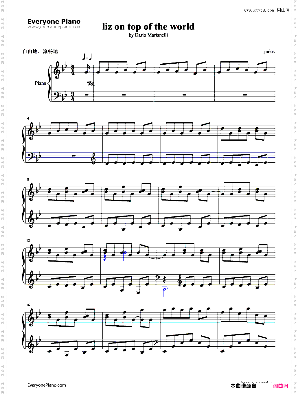 Liz on Top of the World-傲慢与偏见OST