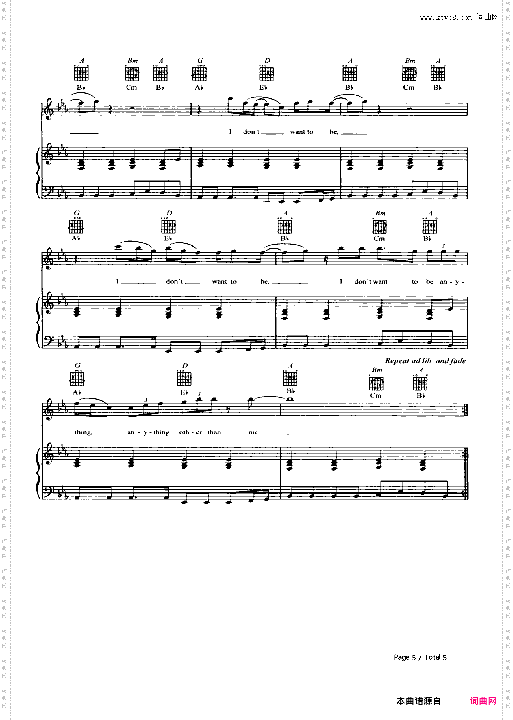 I Don't Want to Be-Gavin DeGraw